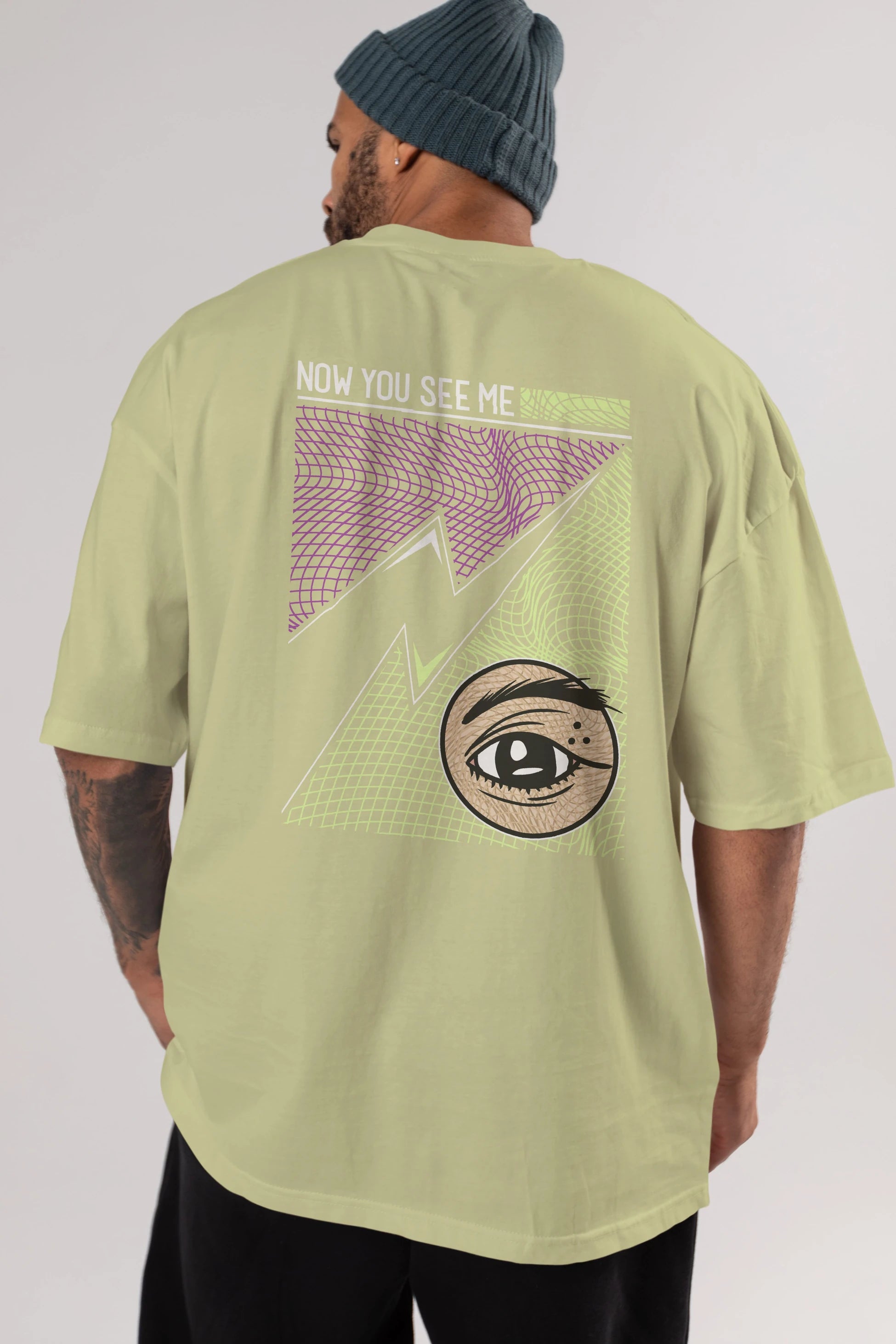 Now You See Me Arka Baskılı Oversize t-shirt Erkek Kadın Unisex