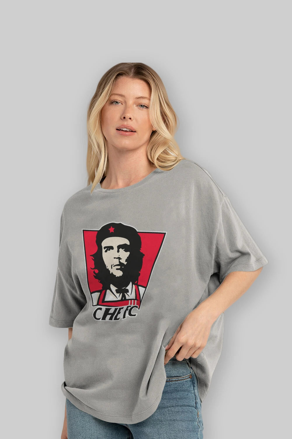 Che FC Ön Baskılı Oversize t-shirt Erkek Kadın Unisex %100 Pamuk Bisiklet Yaka tişort
