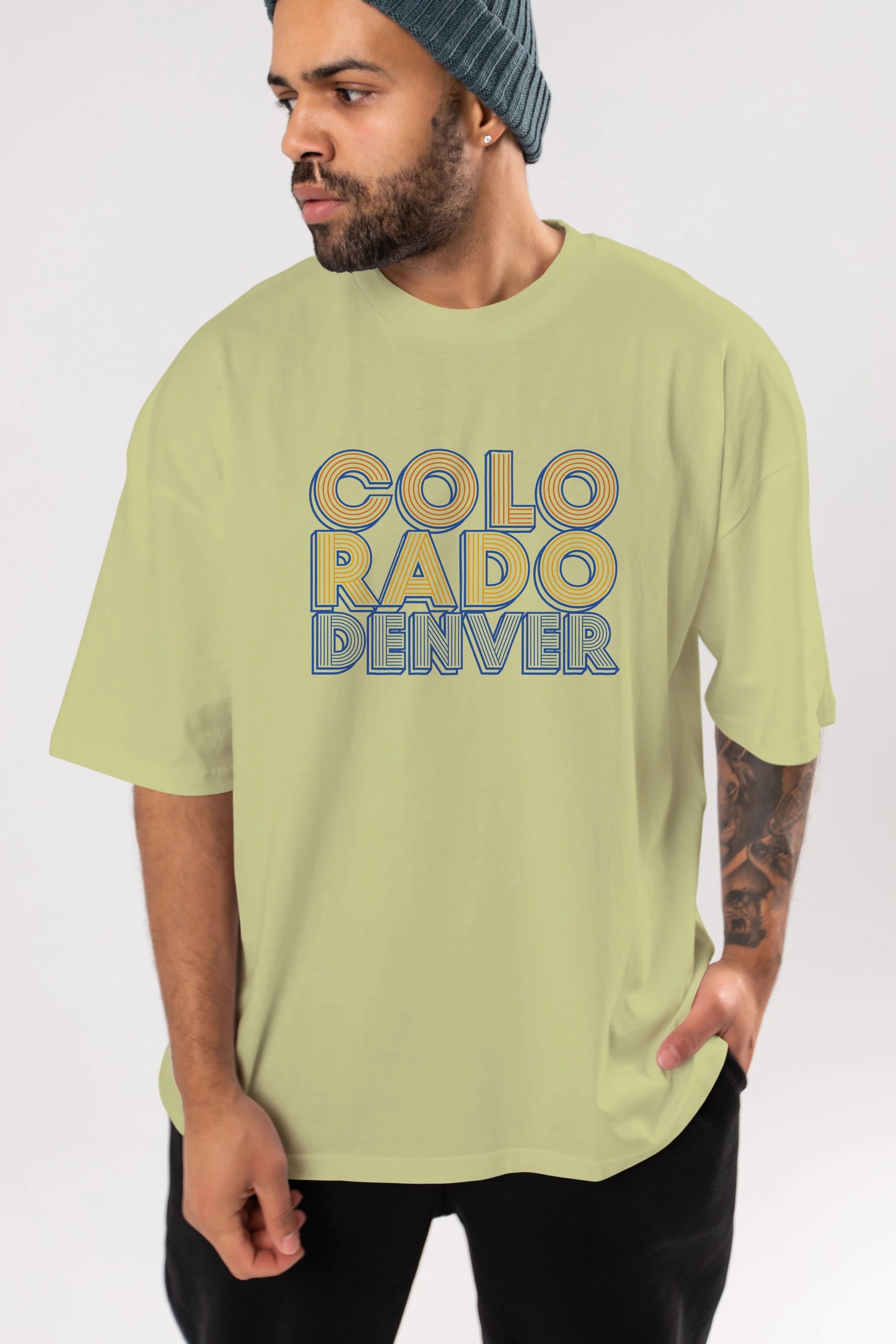 Colorado Denver Ön Baskılı Oversize t-shirt Erkek Kadın Unisex