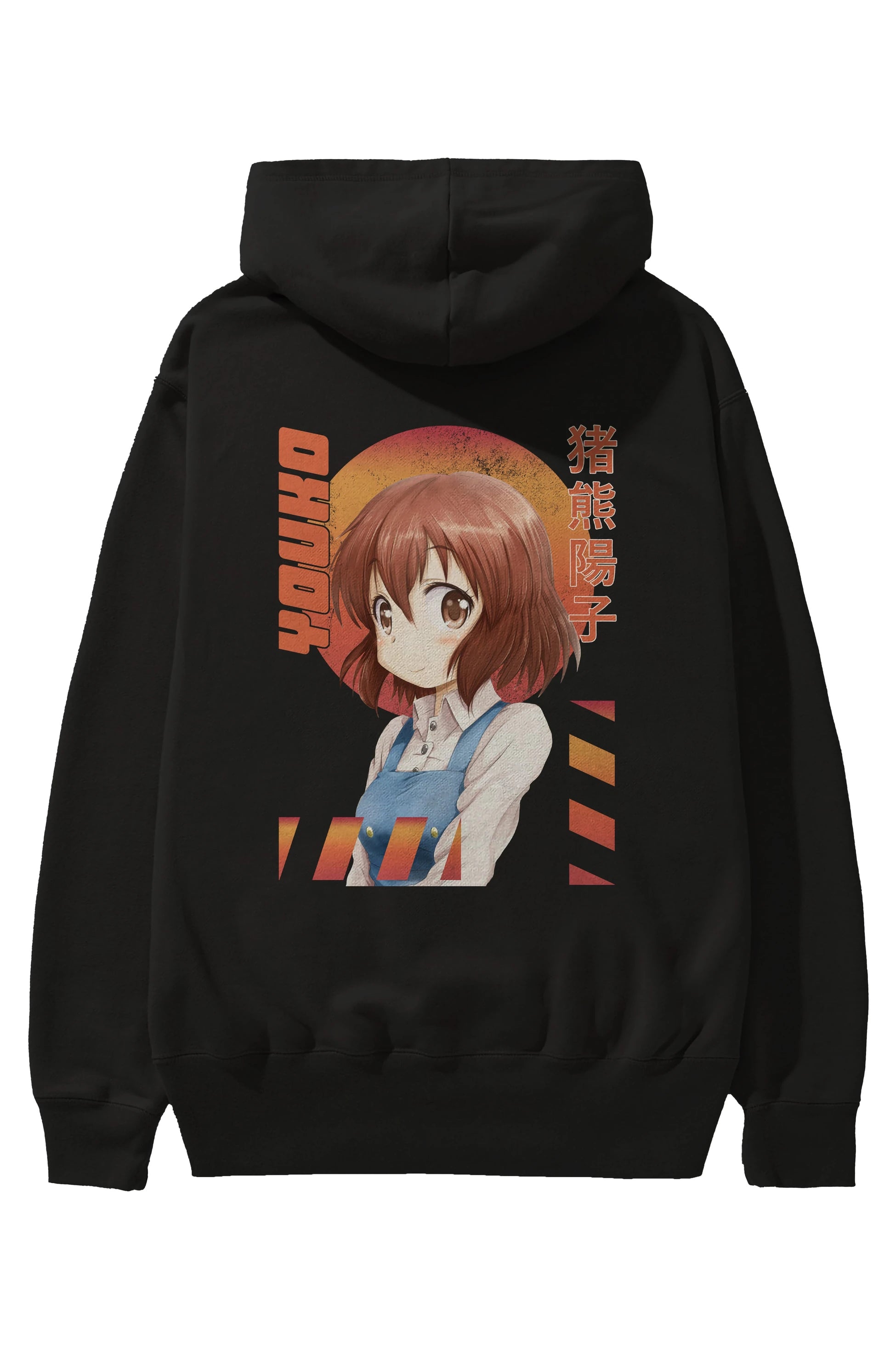 Youko Inokuma 5 Anime Arka Baskılı Hoodie Oversize Kapüşonlu Sweatshirt Erkek Kadın Unisex