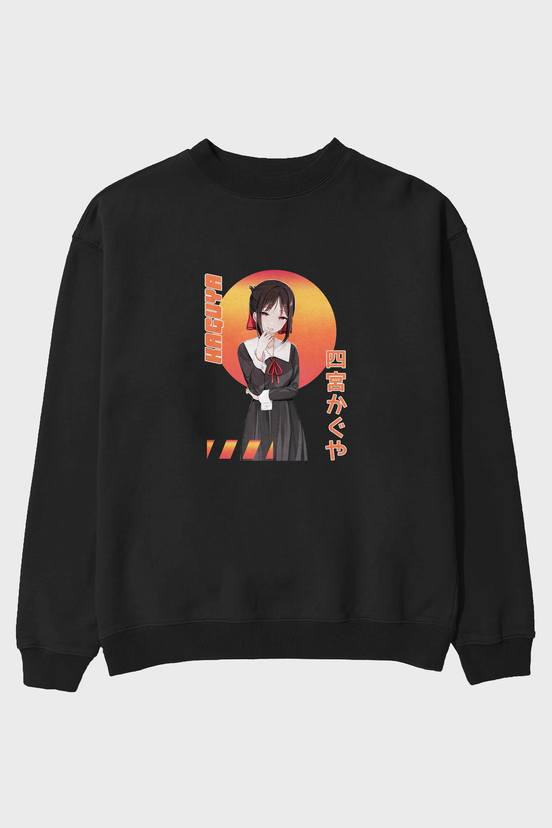Kaguya Shinomiya 5 Anime Ön Baskılı Oversize Sweatshirt Erkek Kadın Unisex