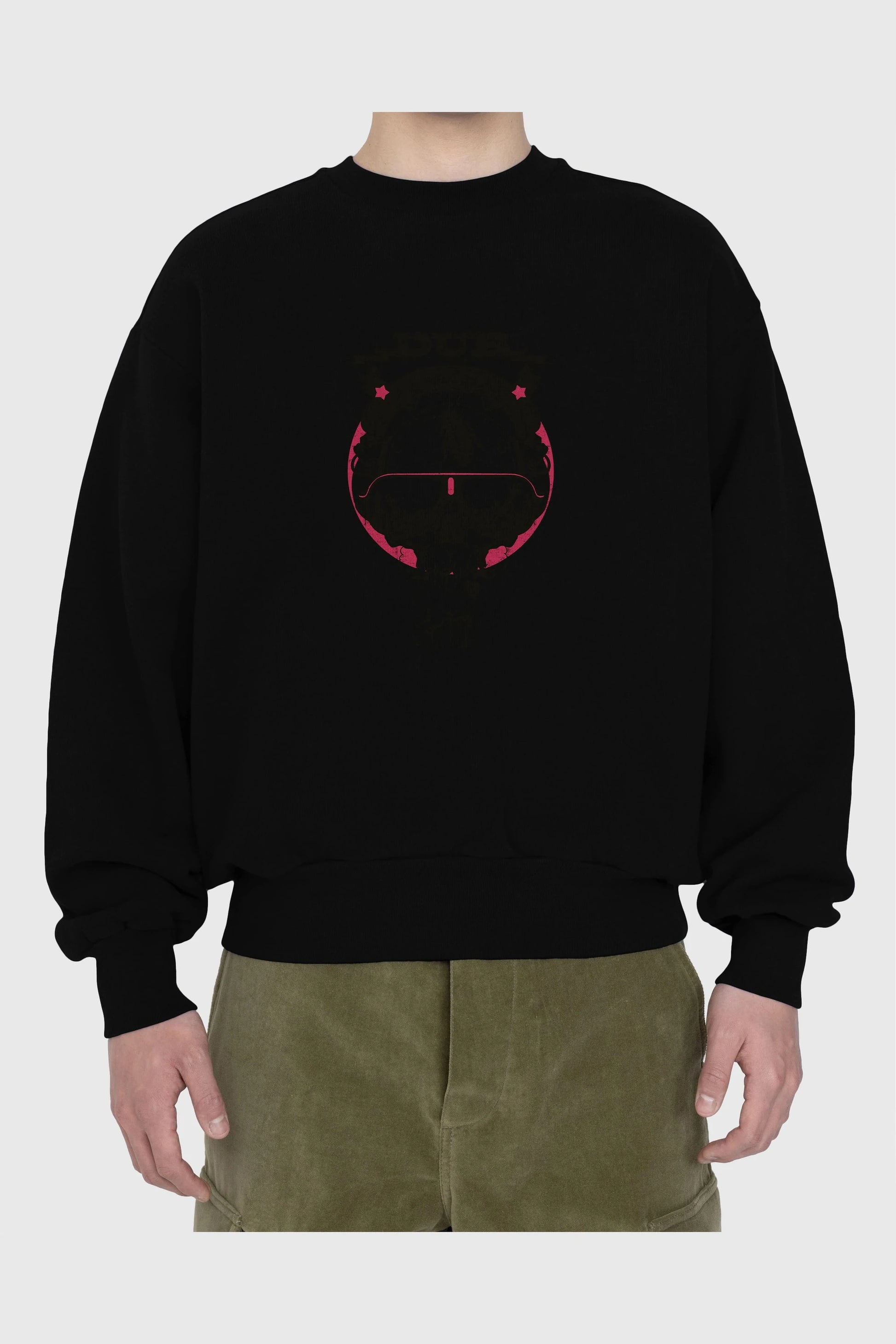 Dub Addict Ön Baskılı Oversize Sweatshirt Erkek Kadın Unisex
