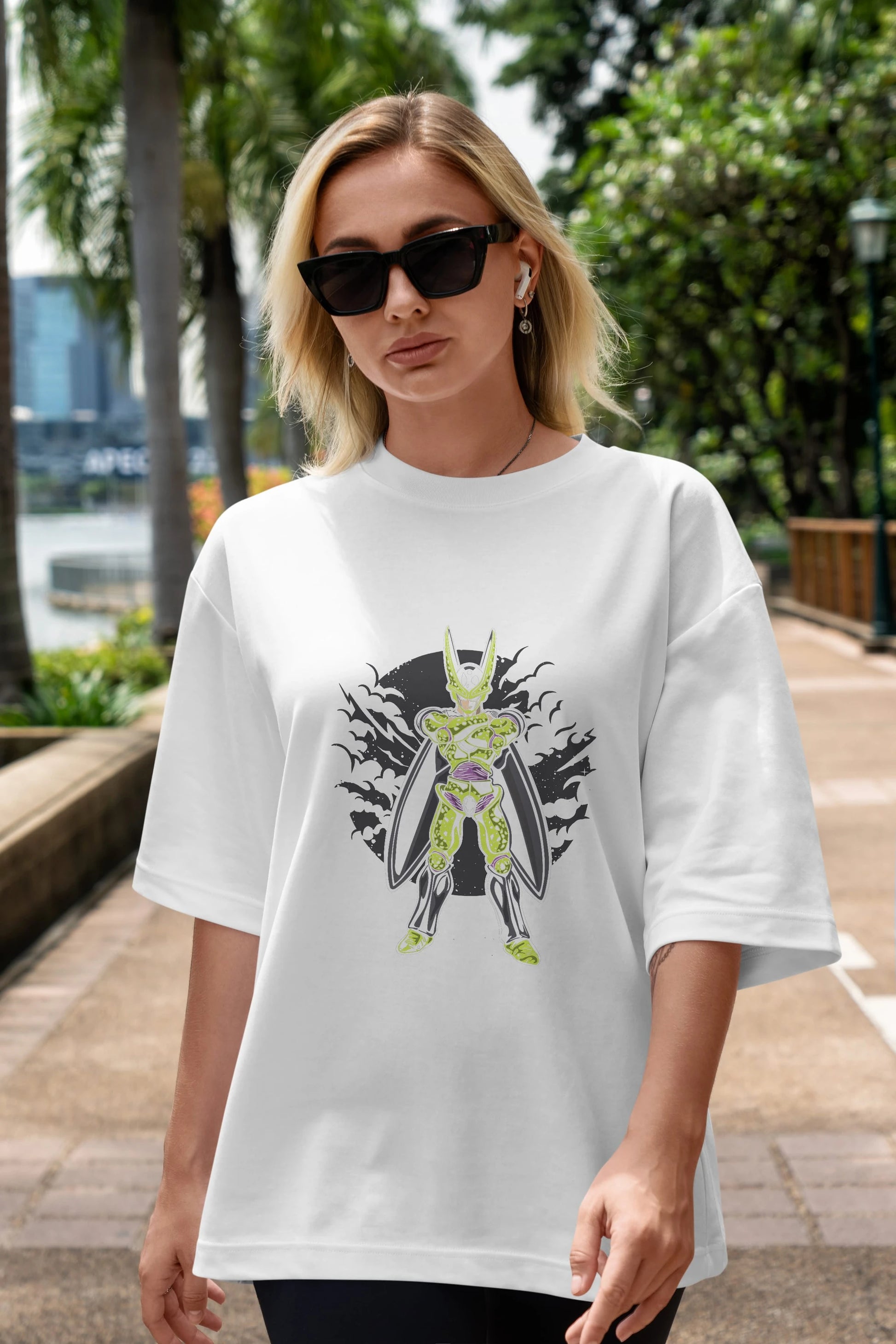 CELL Ön Baskılı Oversize t-shirt Erkek Kadın Unisex %100 Pamuk tişort