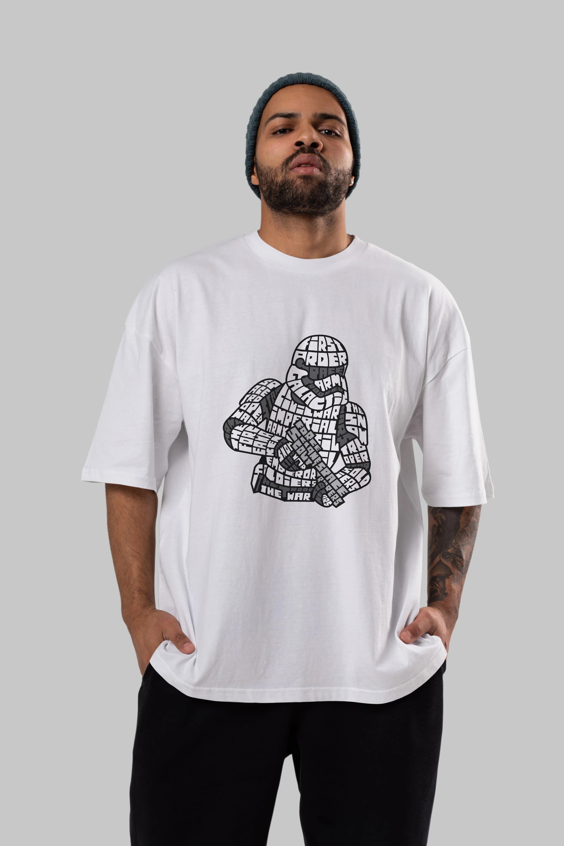 First Order Ön Baskılı Oversize t-shirt %100 pamuk Erkek Kadın Unisex