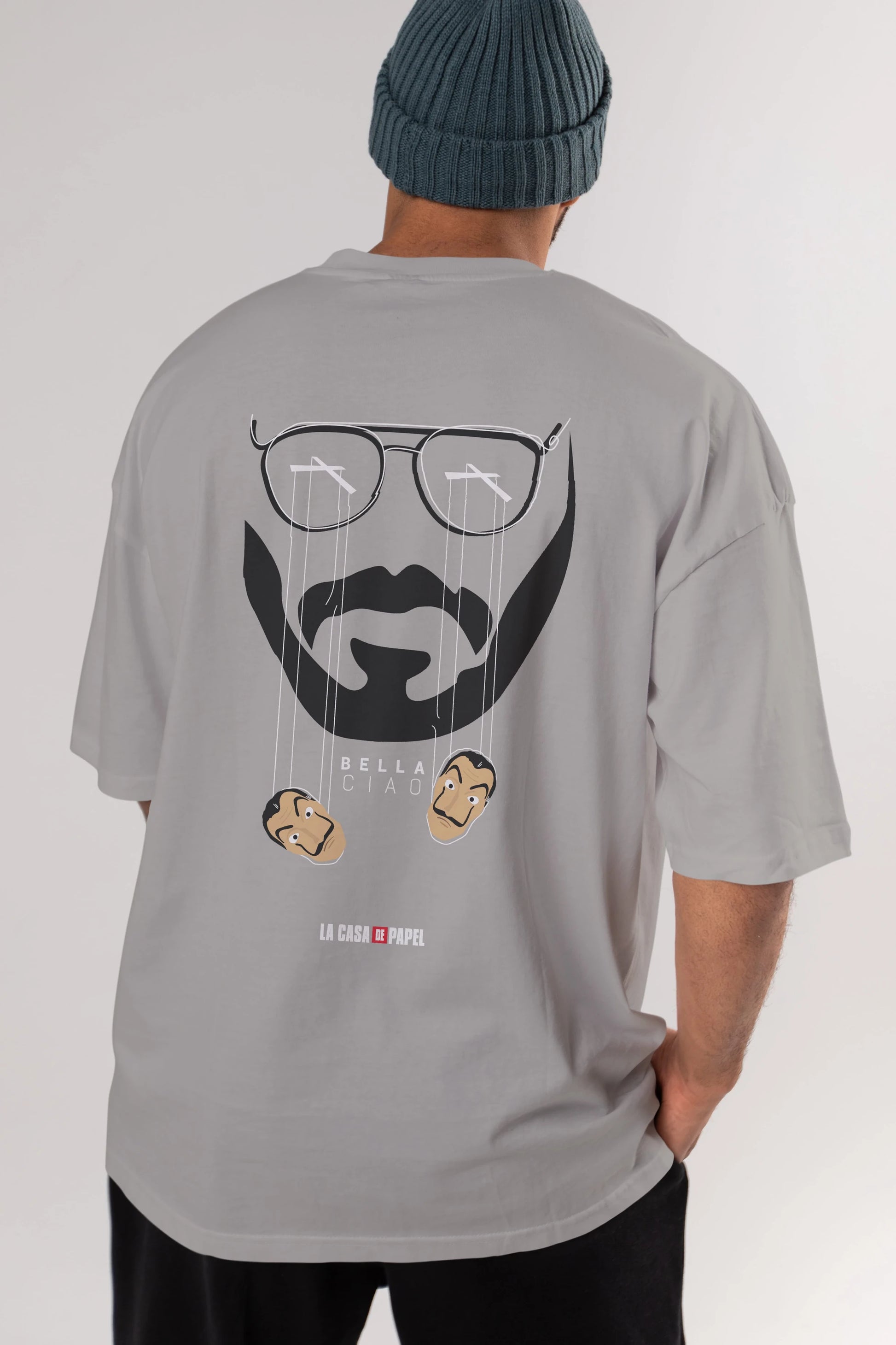 La Casa De Papel (11) Arka Baskılı Oversize t-shirt Erkek Kadın Unisex %100 Pamuk Bisiklet Yaka tişort