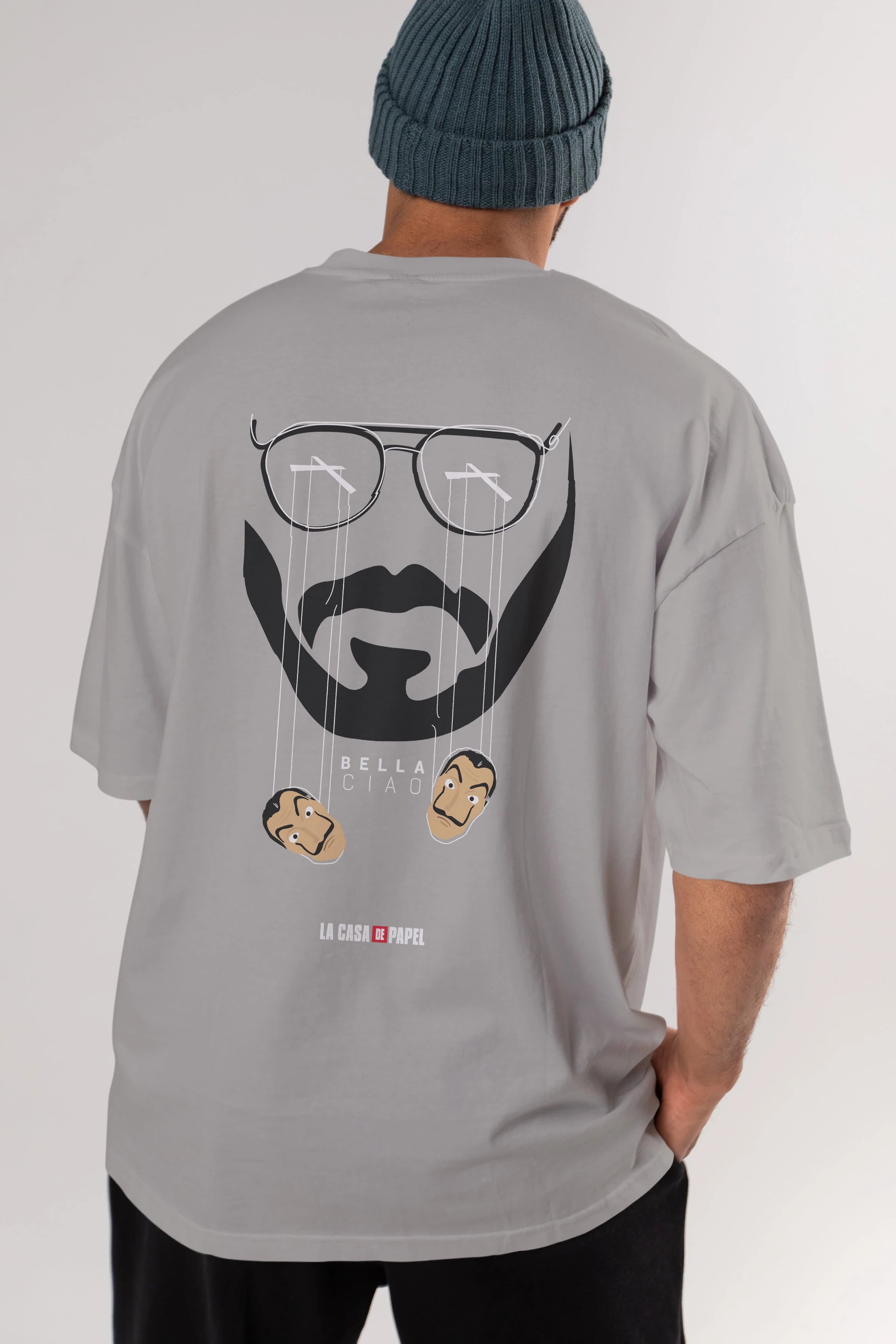 La Casa De Papel (11) Arka Baskılı Oversize t-shirt Erkek Kadın Unisex %100 Pamuk Bisiklet Yaka tişort
