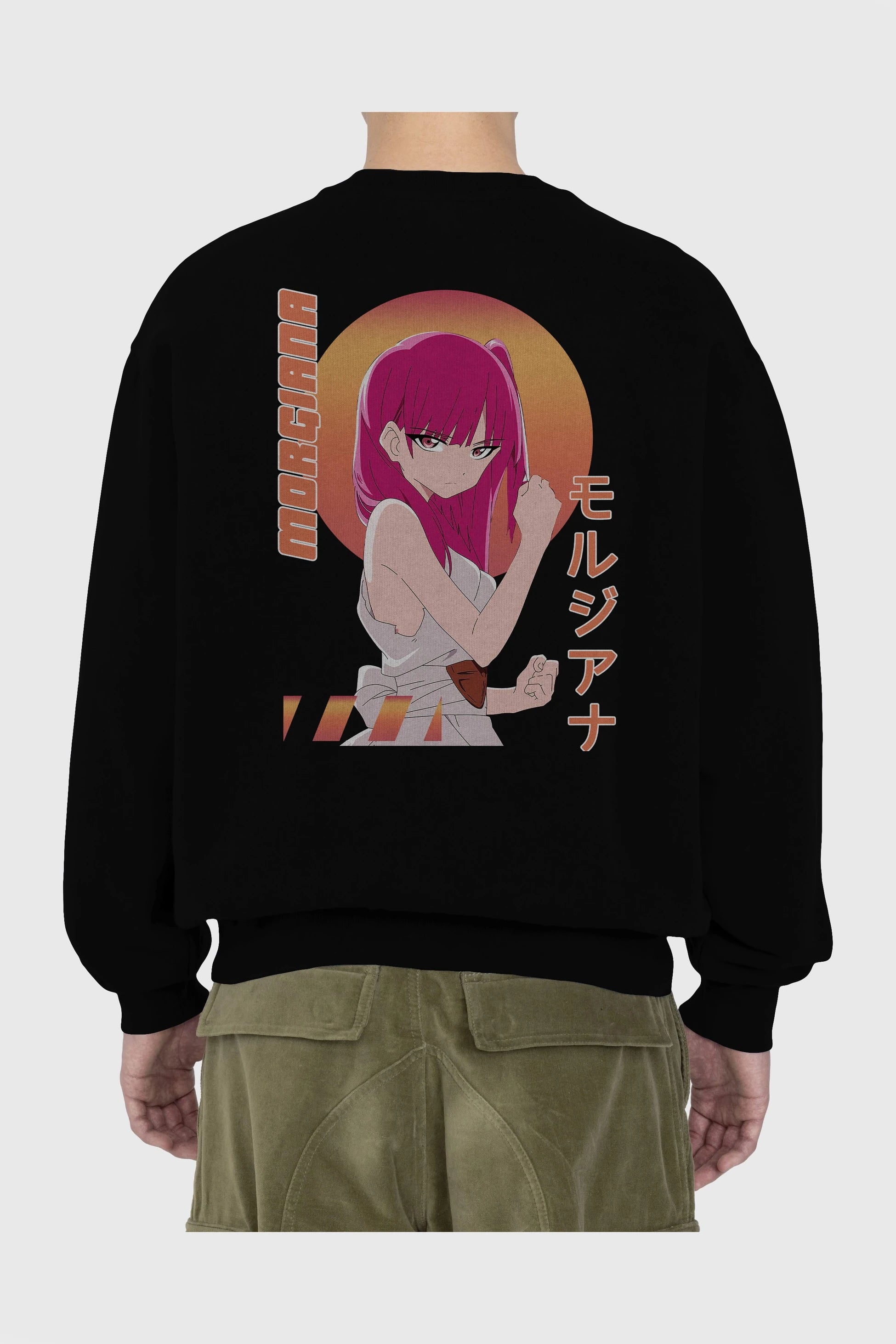 Morgiana 5 Anime Arka Baskılı Oversize Sweatshirt Erkek Kadın Unisex