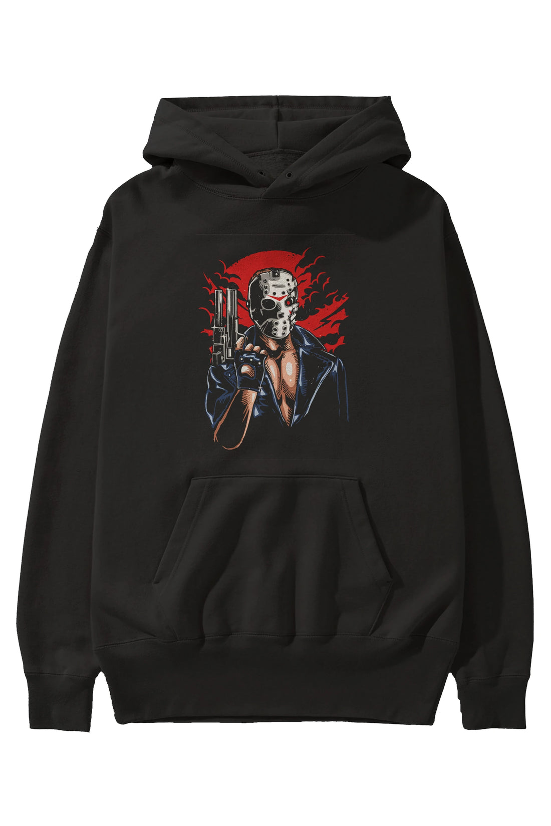 Jason Will Be Back Ön Baskılı Hoodie Oversize Kapüşonlu Sweatshirt Erkek Kadın Unisex