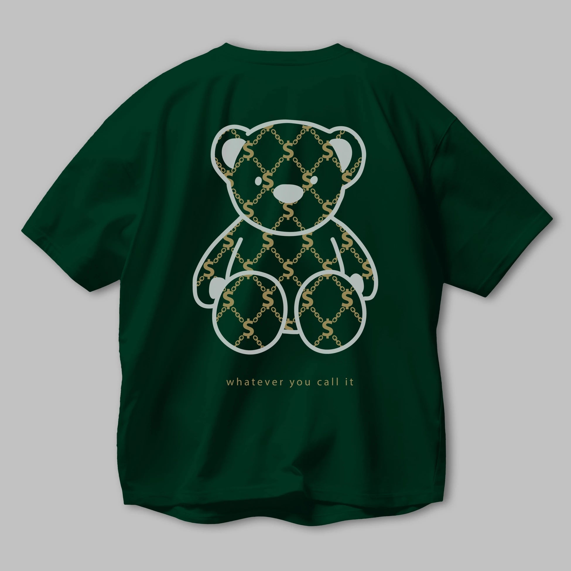 Whatever you Bear Arka Baskılı Oversize t-shirt Erkek Kadın Unisex