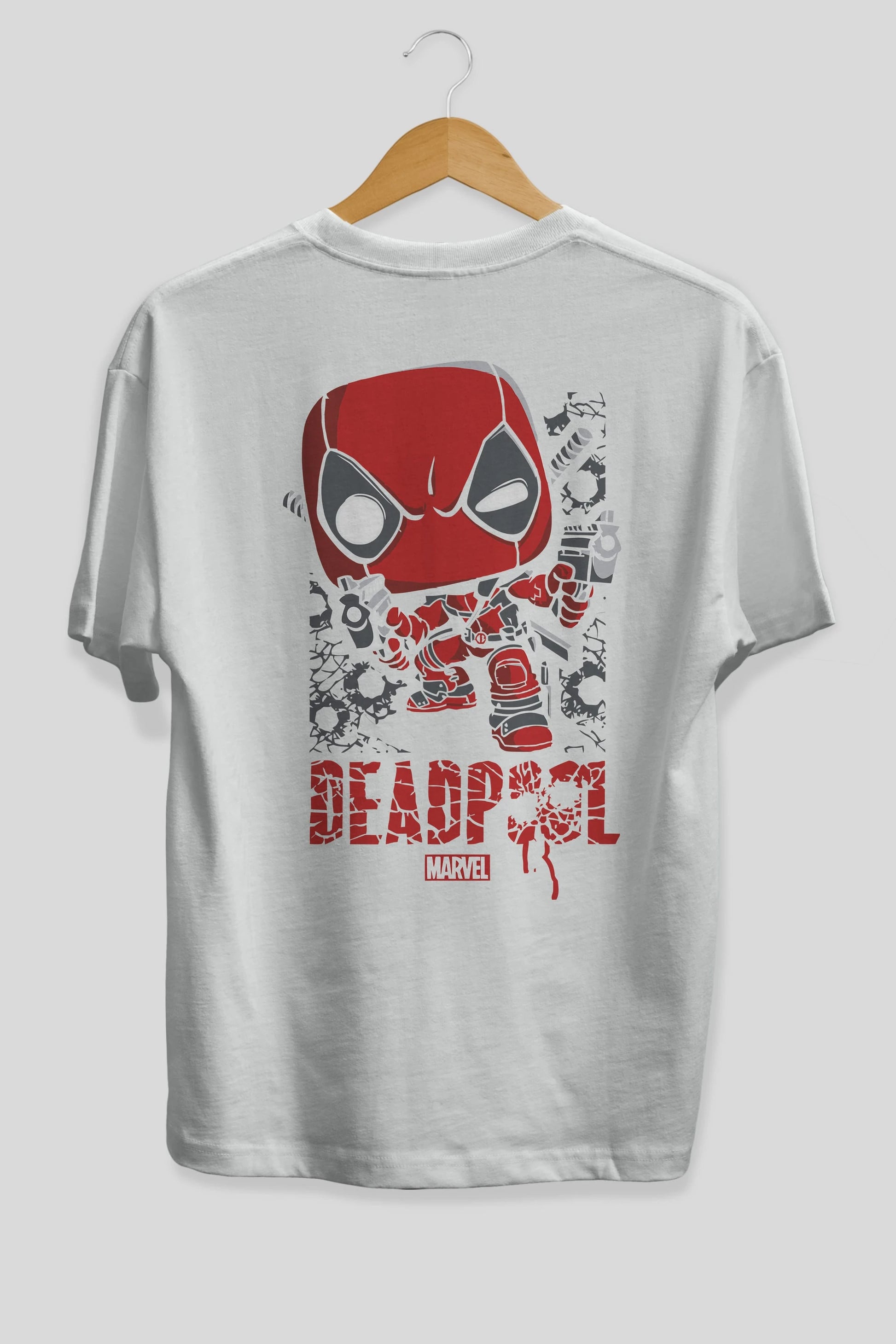 Deadpool (8) Arka Baskılı Oversize t-shirt Erkek Kadın Unisex %100 Pamuk Bisiklet Yaka tişort