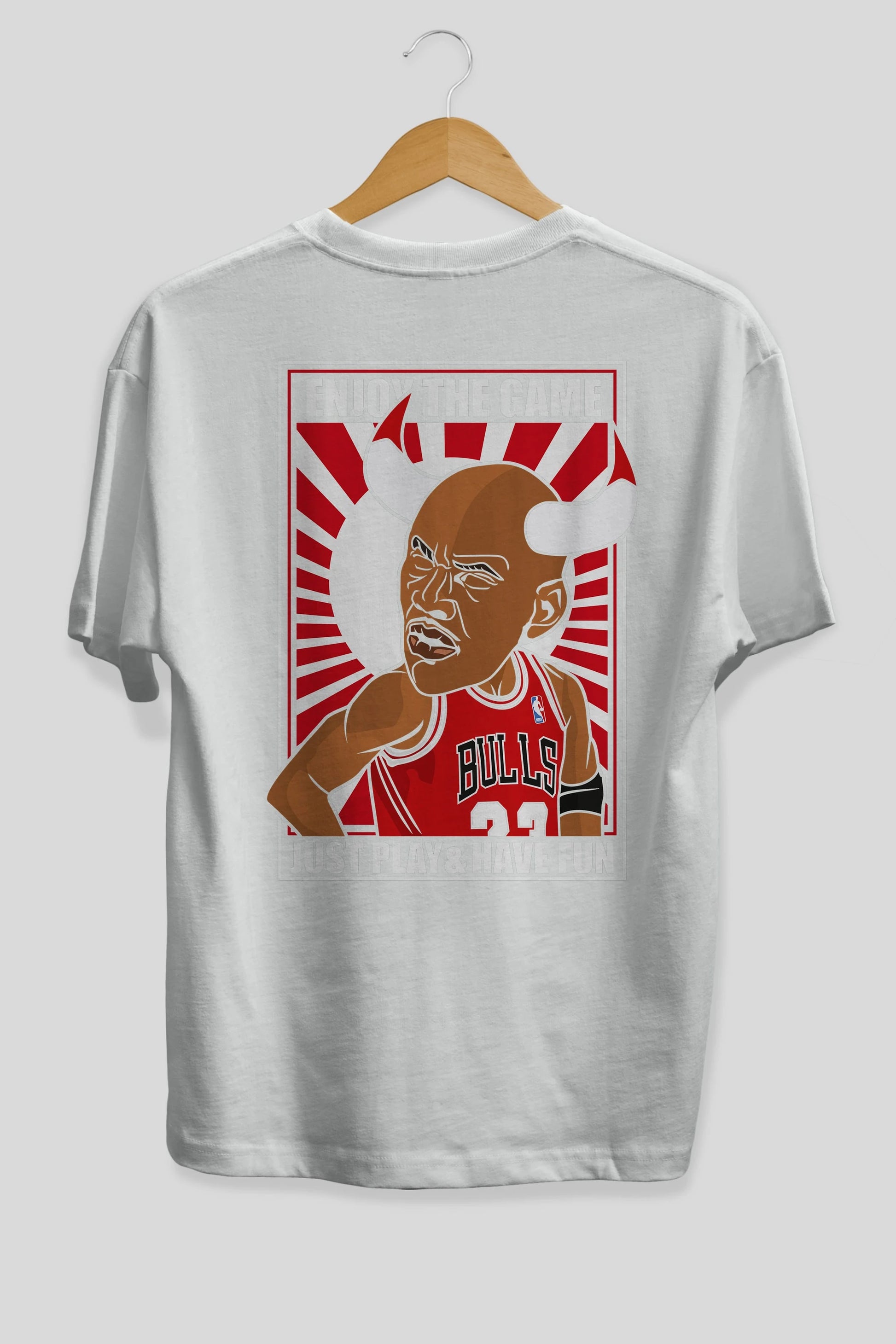 Michael Jordan Arka Baskılı Oversize t-shirt Erkek Kadın Unisex %100 Pamuk tişort