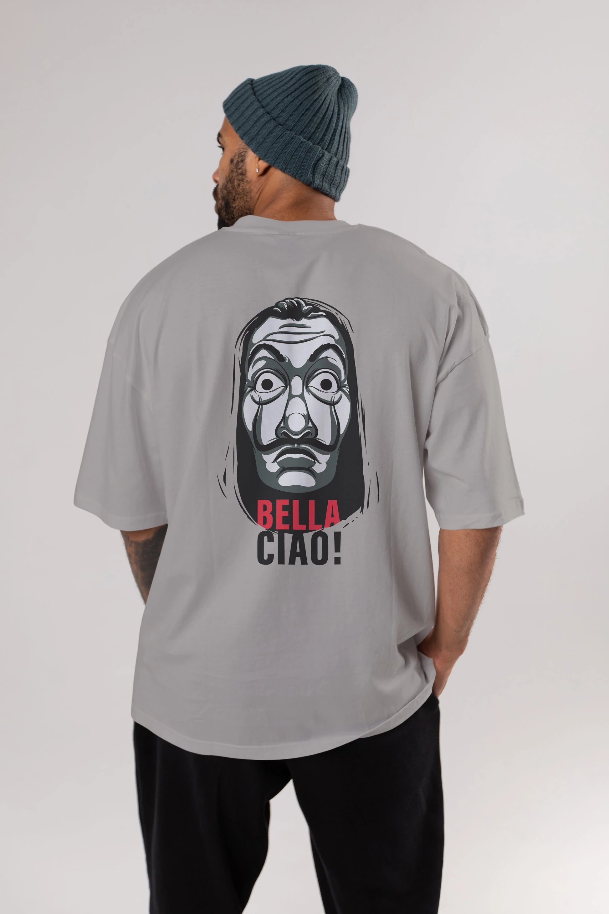 La Casa De Papel (12) Arka Baskılı Oversize t-shirt Erkek Kadın Unisex %100 Pamuk Bisiklet Yaka tişort
