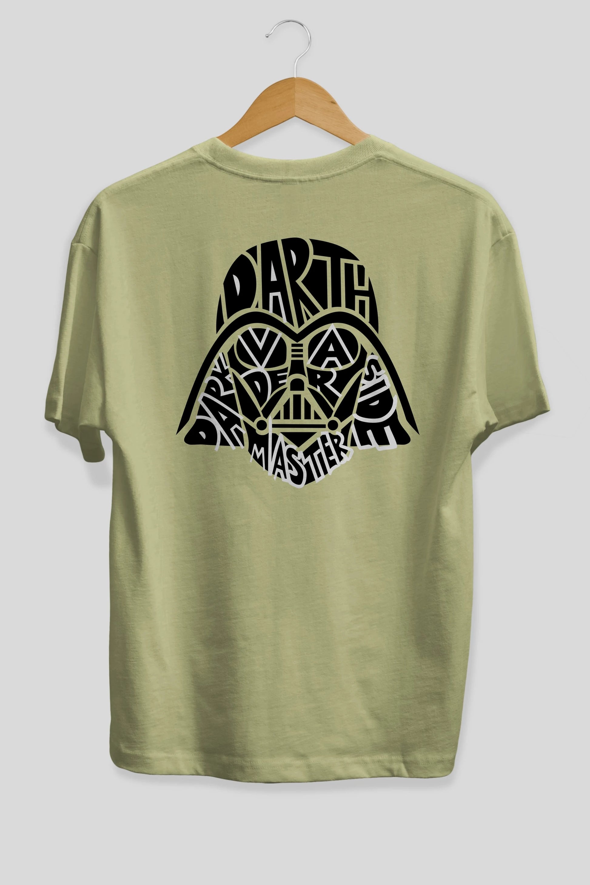 Darth Vader Arka Baskılı Oversize t-shirt %100 pamuk Erkek Kadın Unisex