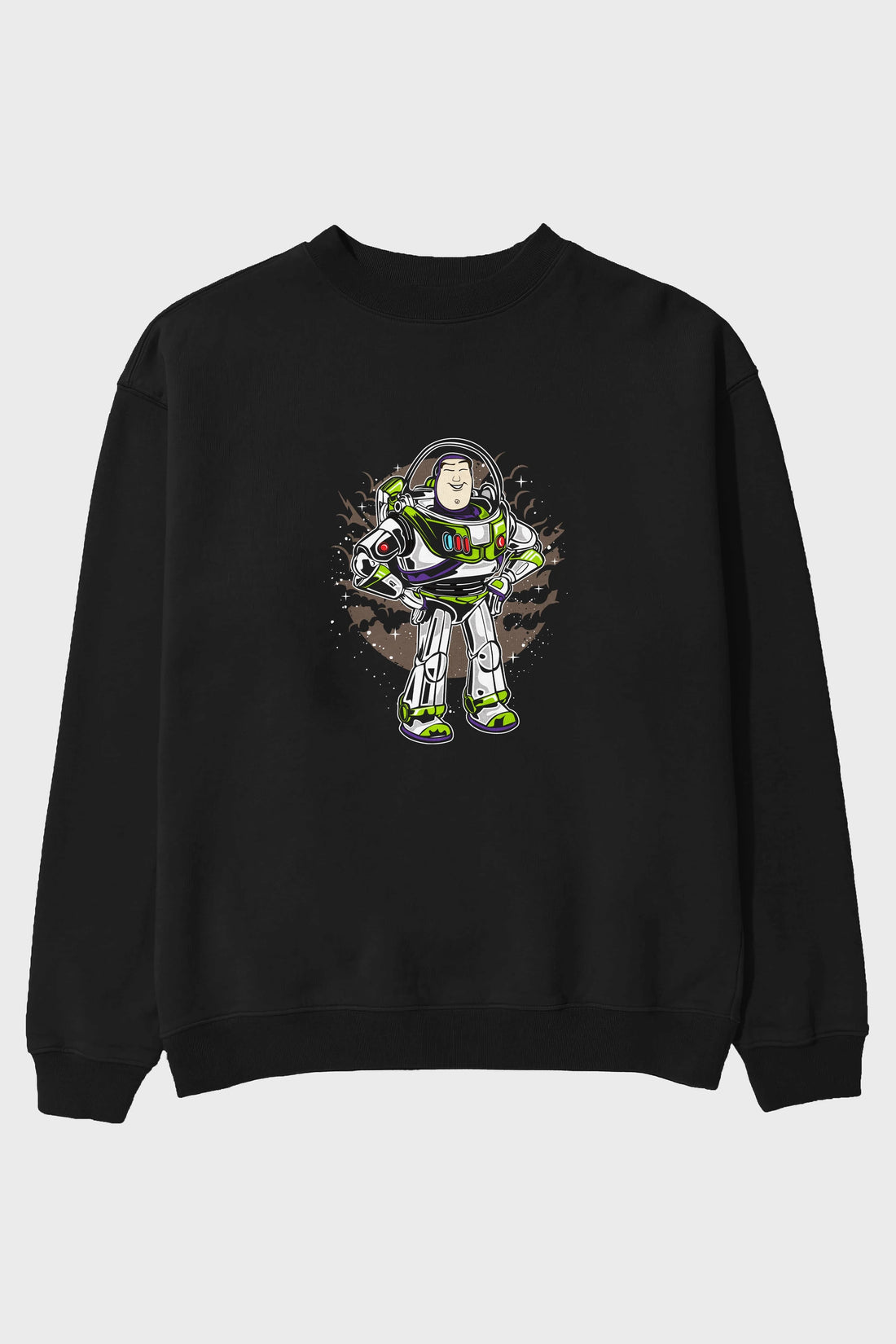 Buzz Ön Baskılı Oversize Sweatshirt Erkek Kadın Unisex