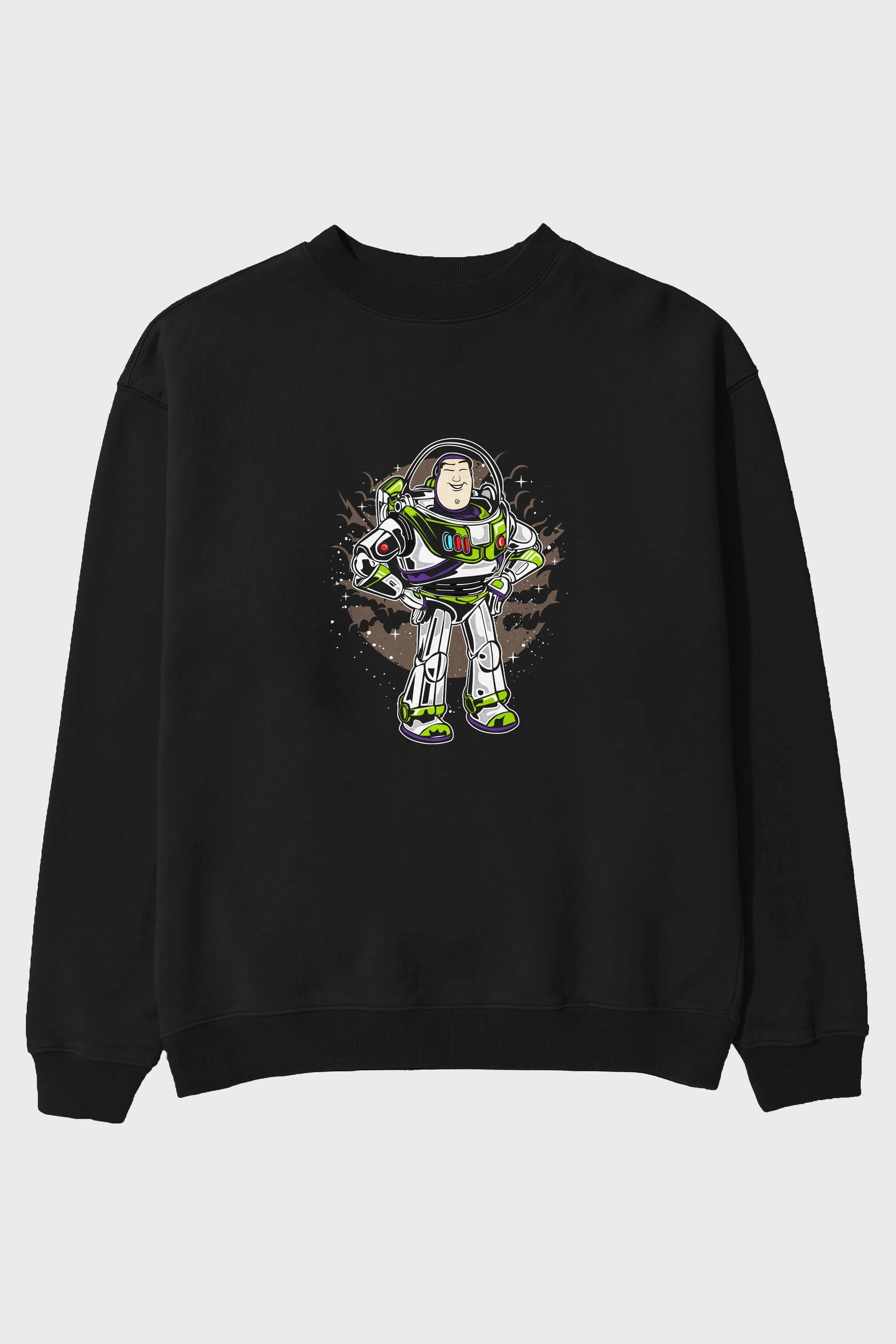 Buzz Ön Baskılı Oversize Sweatshirt Erkek Kadın Unisex