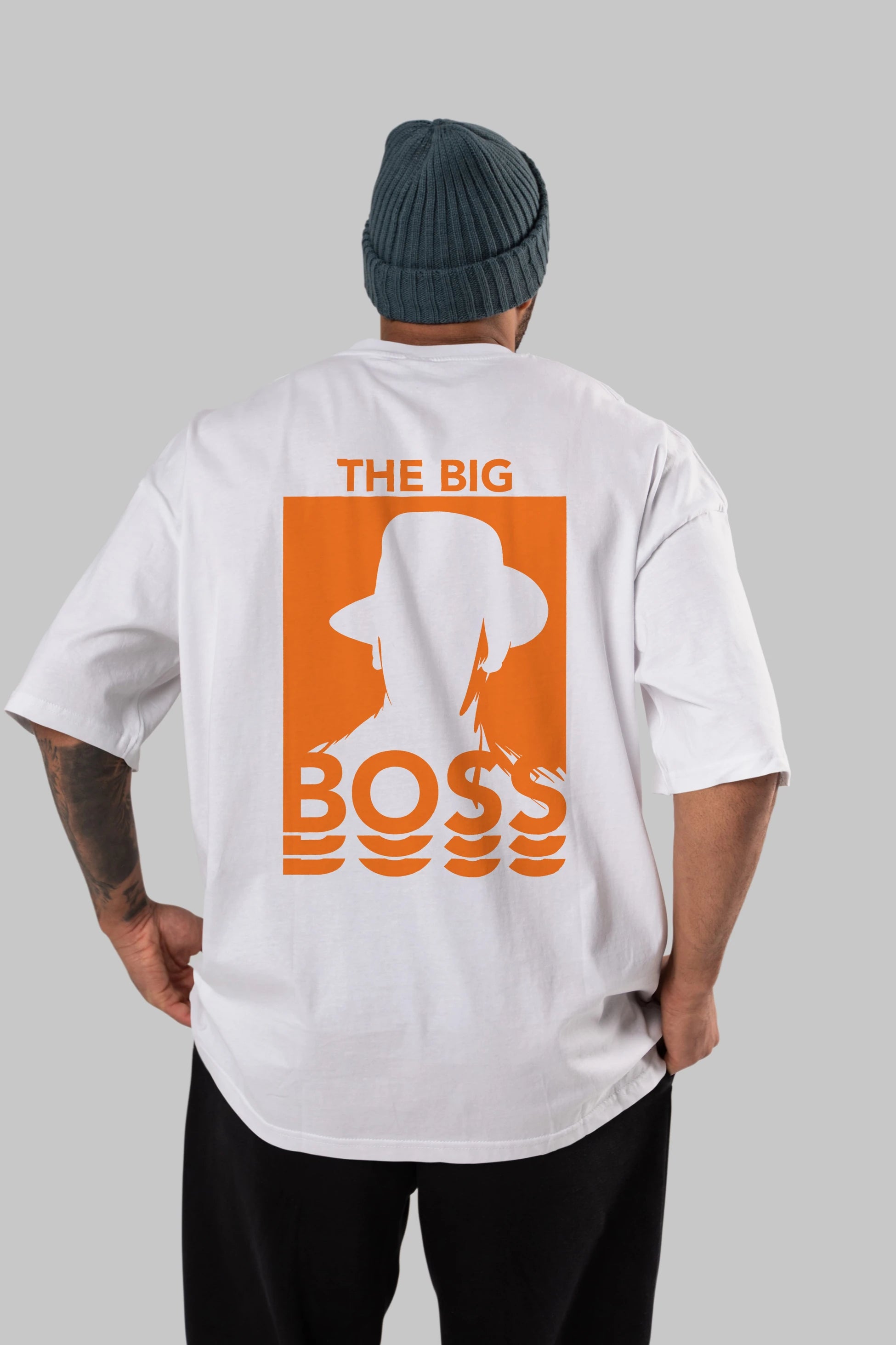 The Big Boss Arka Baskılı Oversize t-shirt Erkek Kadın Unisex