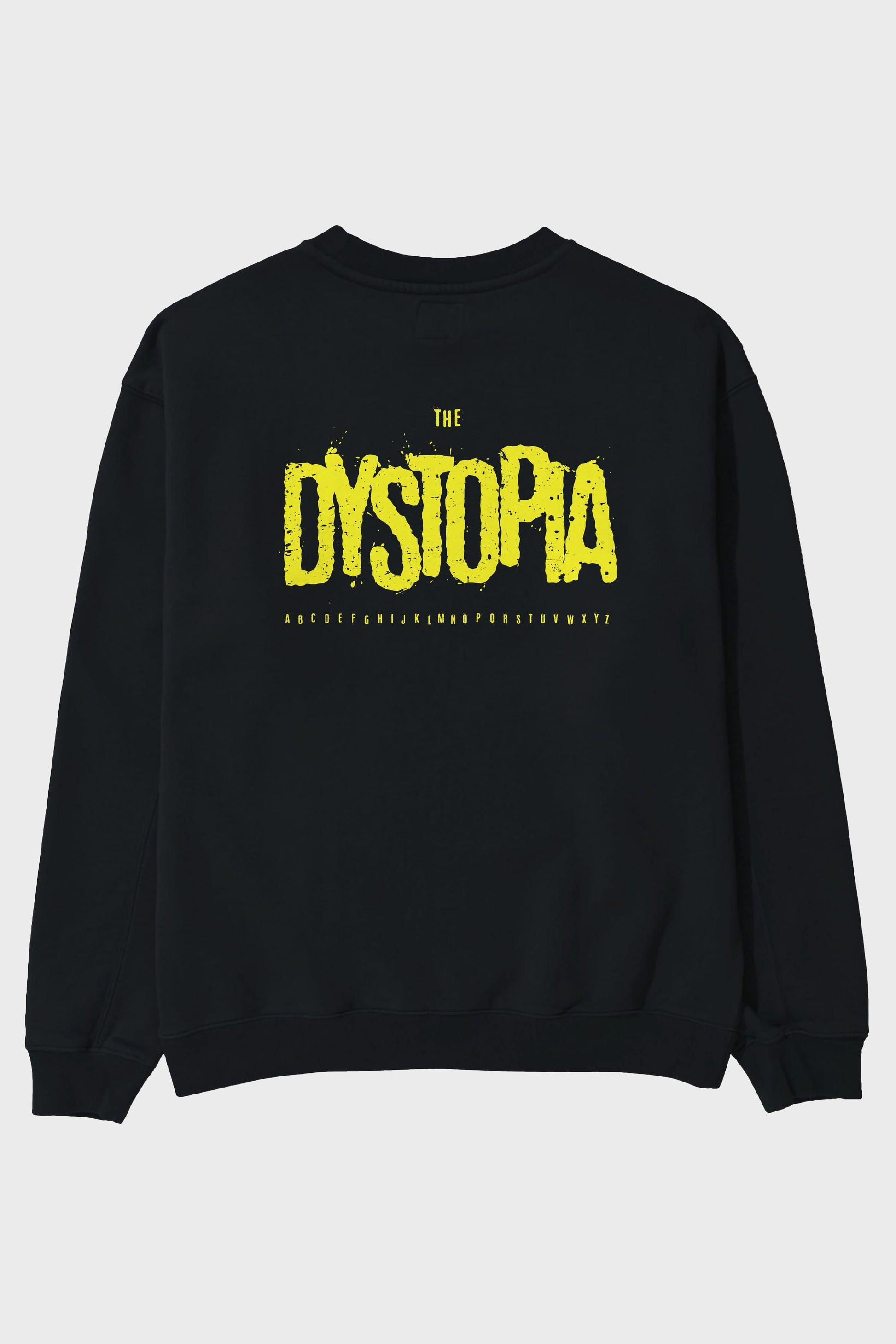 The Dystopia Arka Baskılı Oversize Sweatshirt Erkek Kadın Unisex