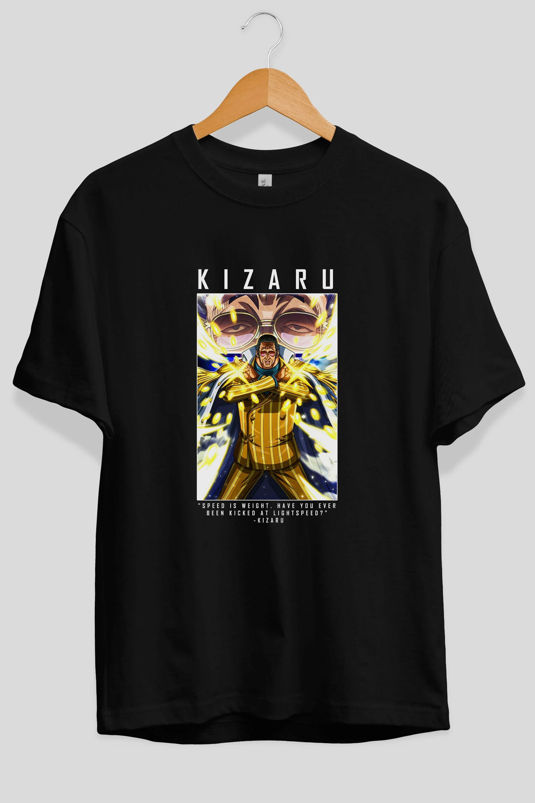 Kizaru Anime Ön Baskılı Oversize t-shirt Erkek Kadın Unisex