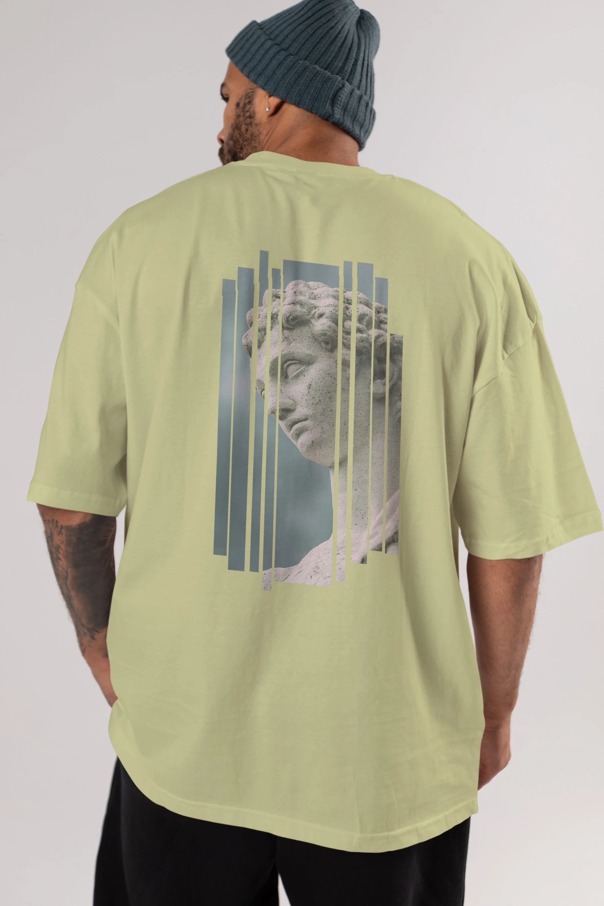 Aesthetic Sculpture Art Arka Baskılı Oversize t-shirt Erkek Kadın Unisex