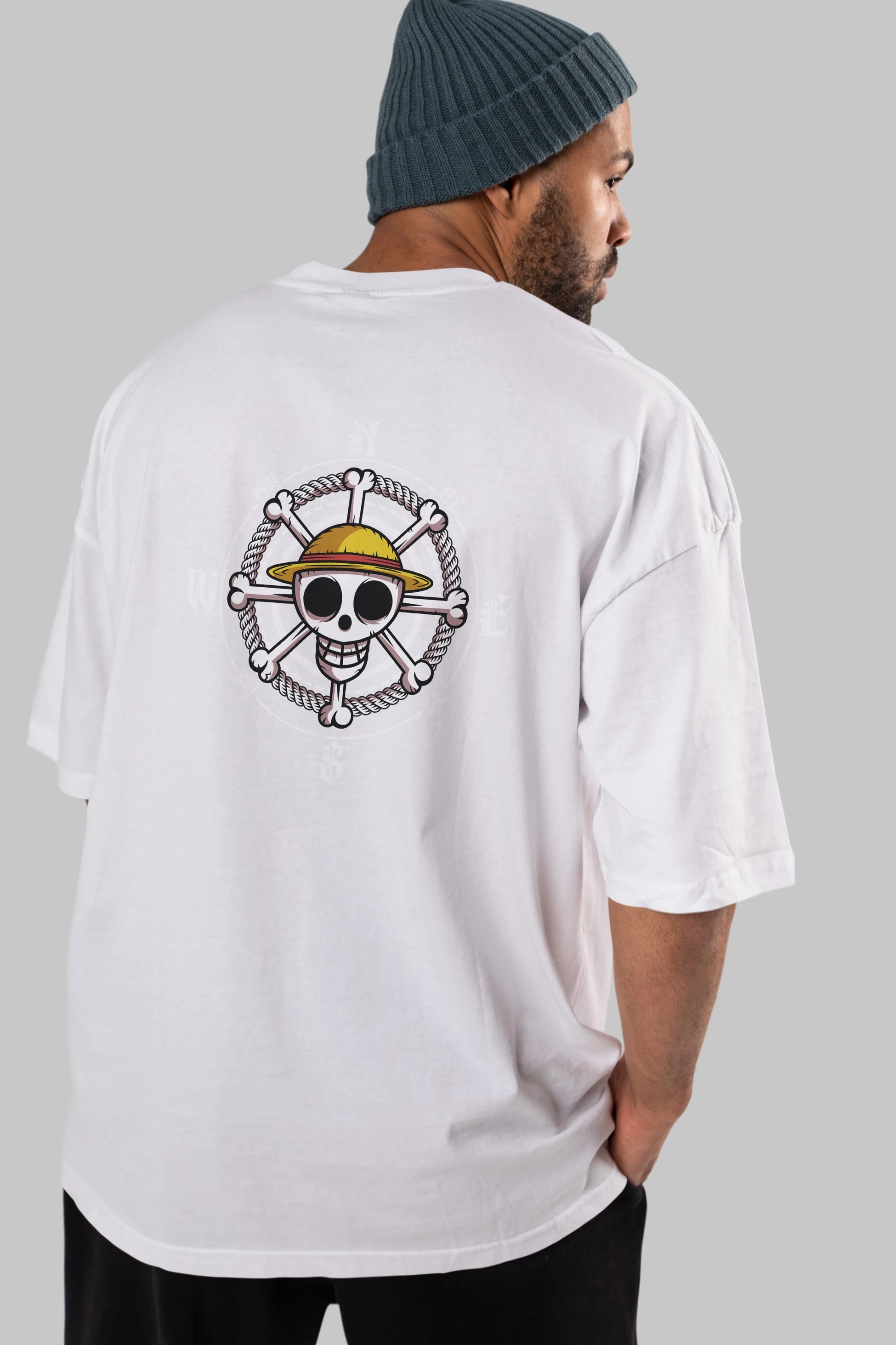 One Destiny 2 Anime Arka Baskılı Oversize t-shirt Erkek Kadın Unisex %100 pamuk tişort