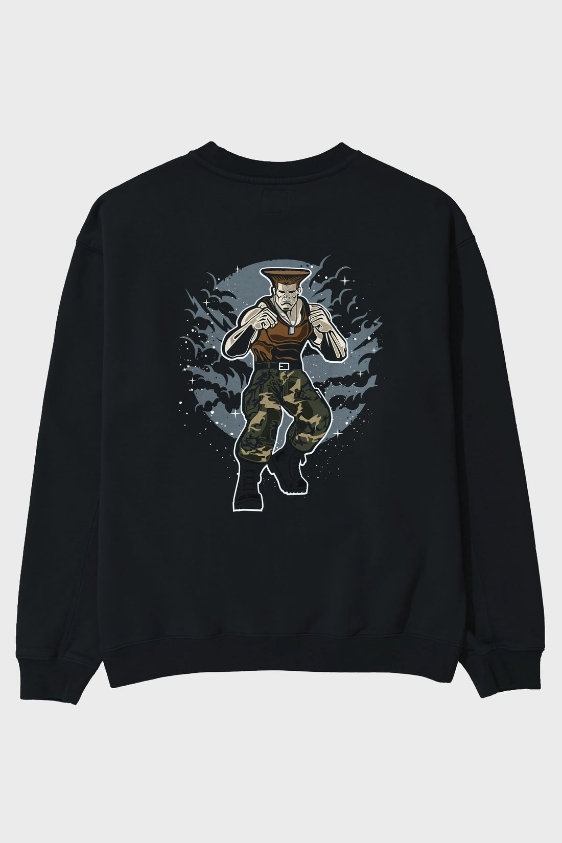 Guile Arka Baskılı Oversize Sweatshirt Erkek Kadın Unisex