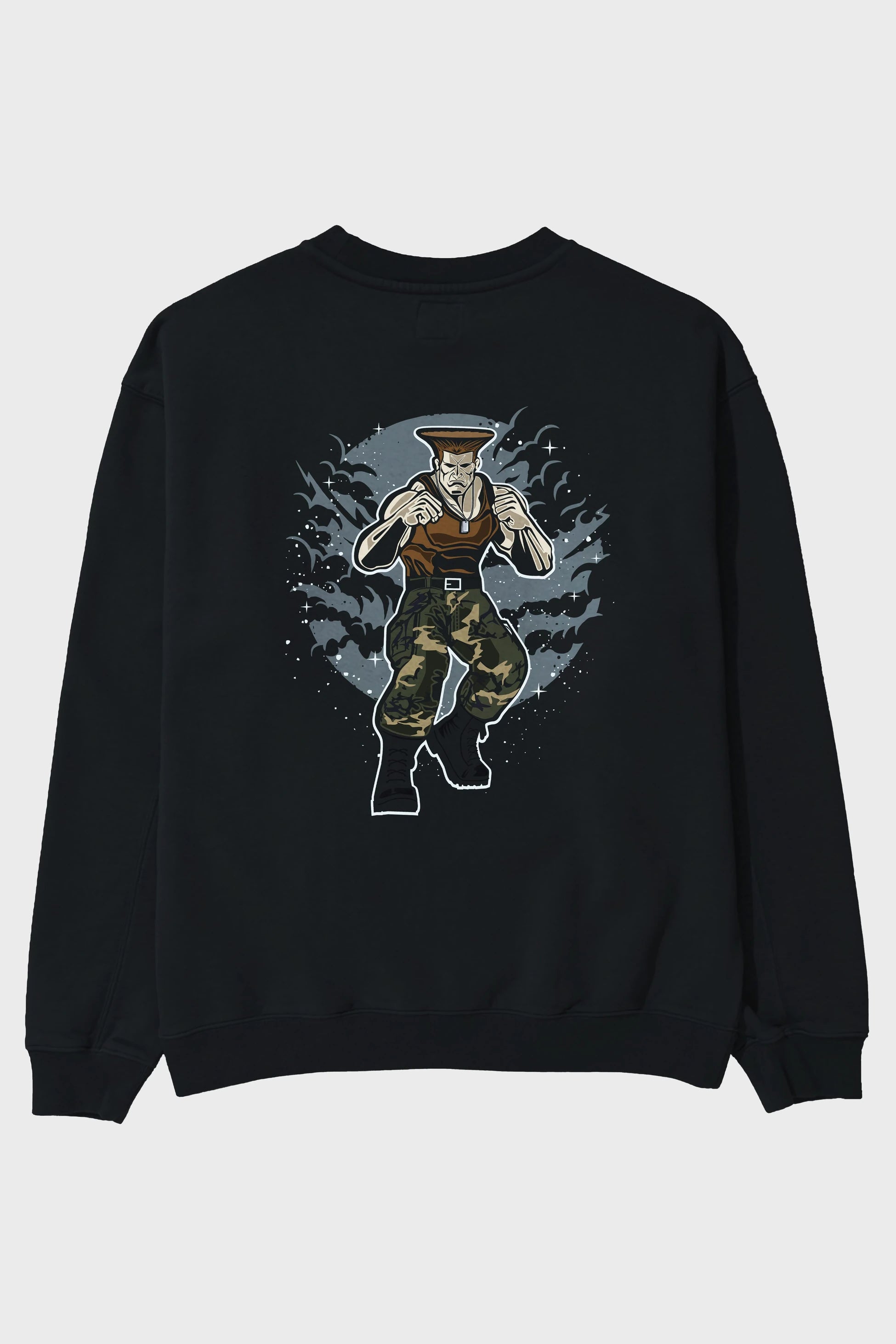 Guile Arka Baskılı Oversize Sweatshirt Erkek Kadın Unisex