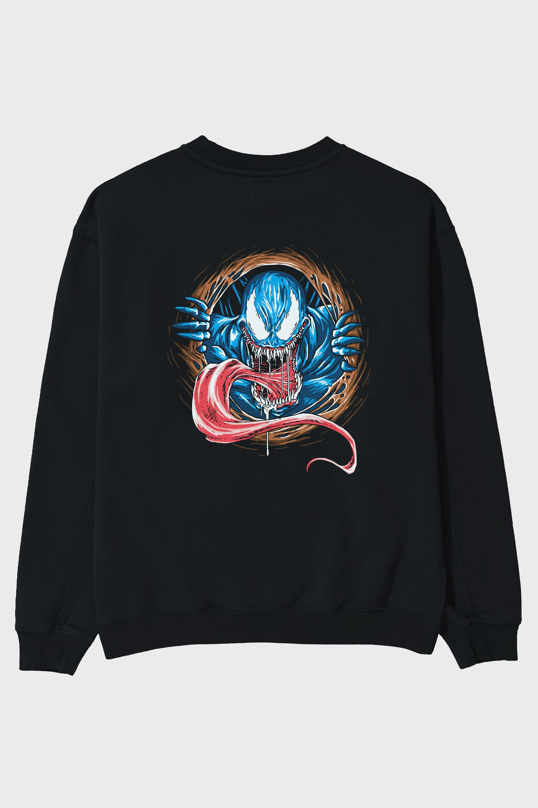 Venom (7) Arka Baskılı Oversize Sweatshirt Erkek Kadın Unisex