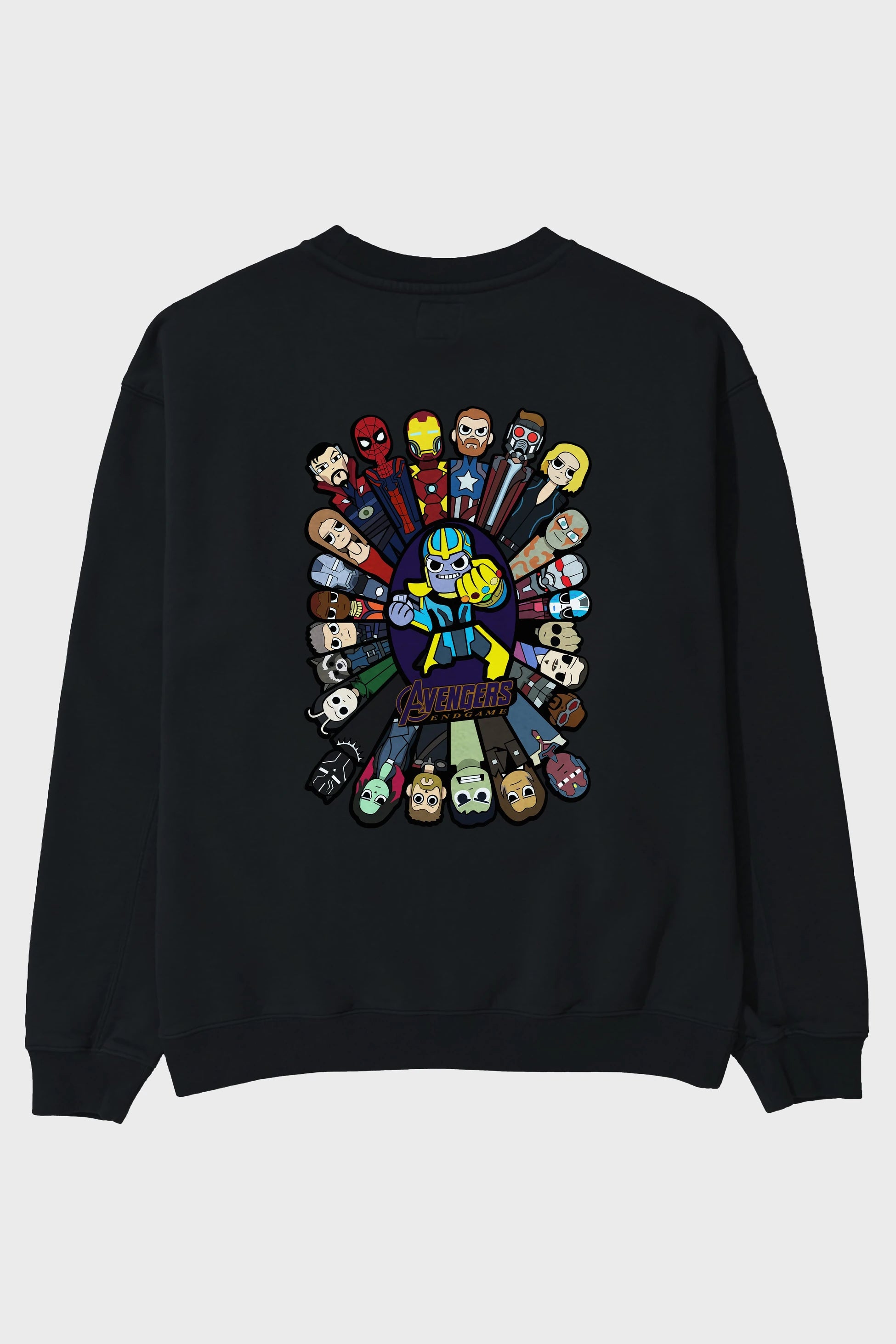 The Avengers (2) Arka Baskılı Oversize Sweatshirt Erkek Kadın Unisex