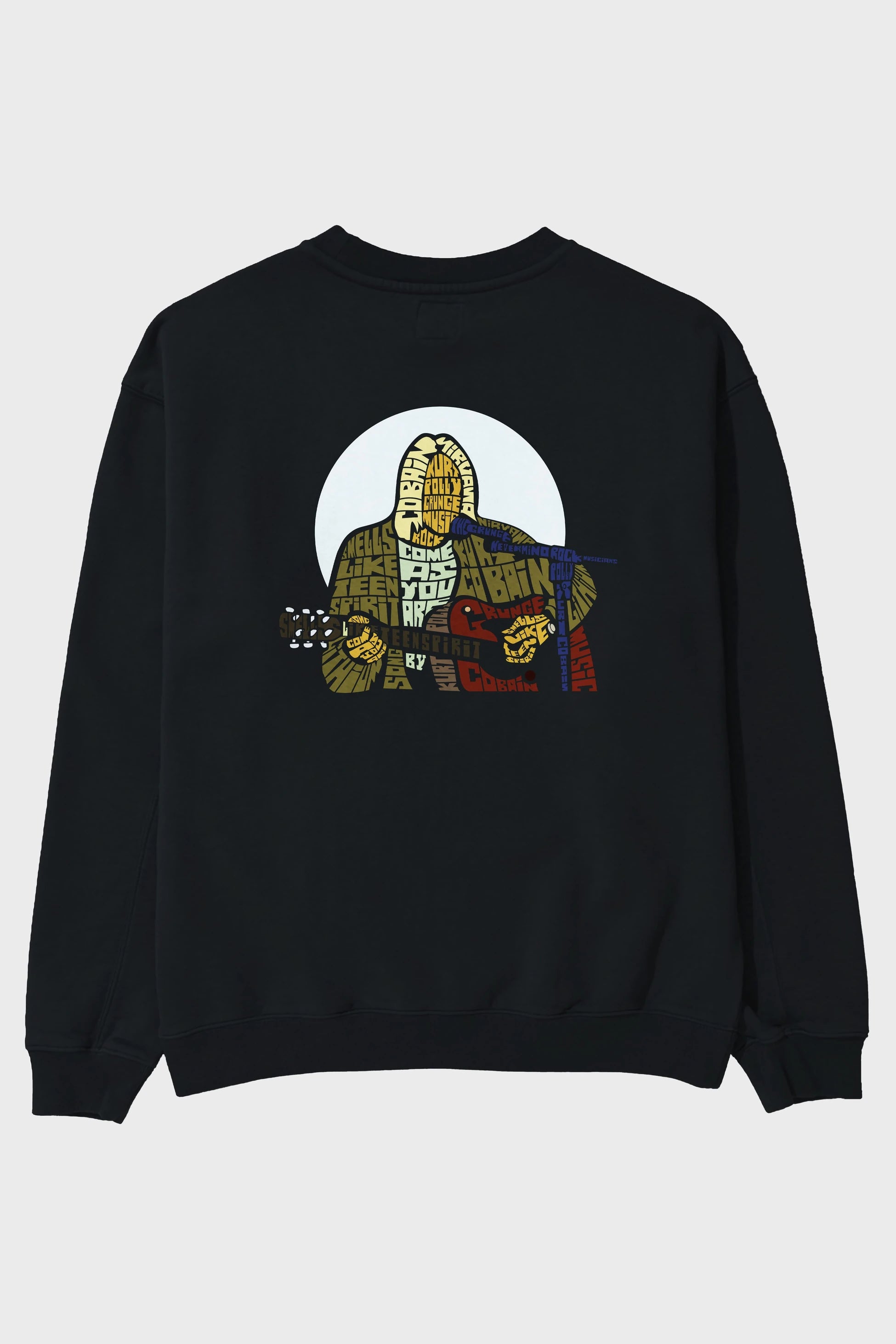 Kurt Cobain Arka Baskılı Oversize Sweatshirt Erkek Kadın Unisex