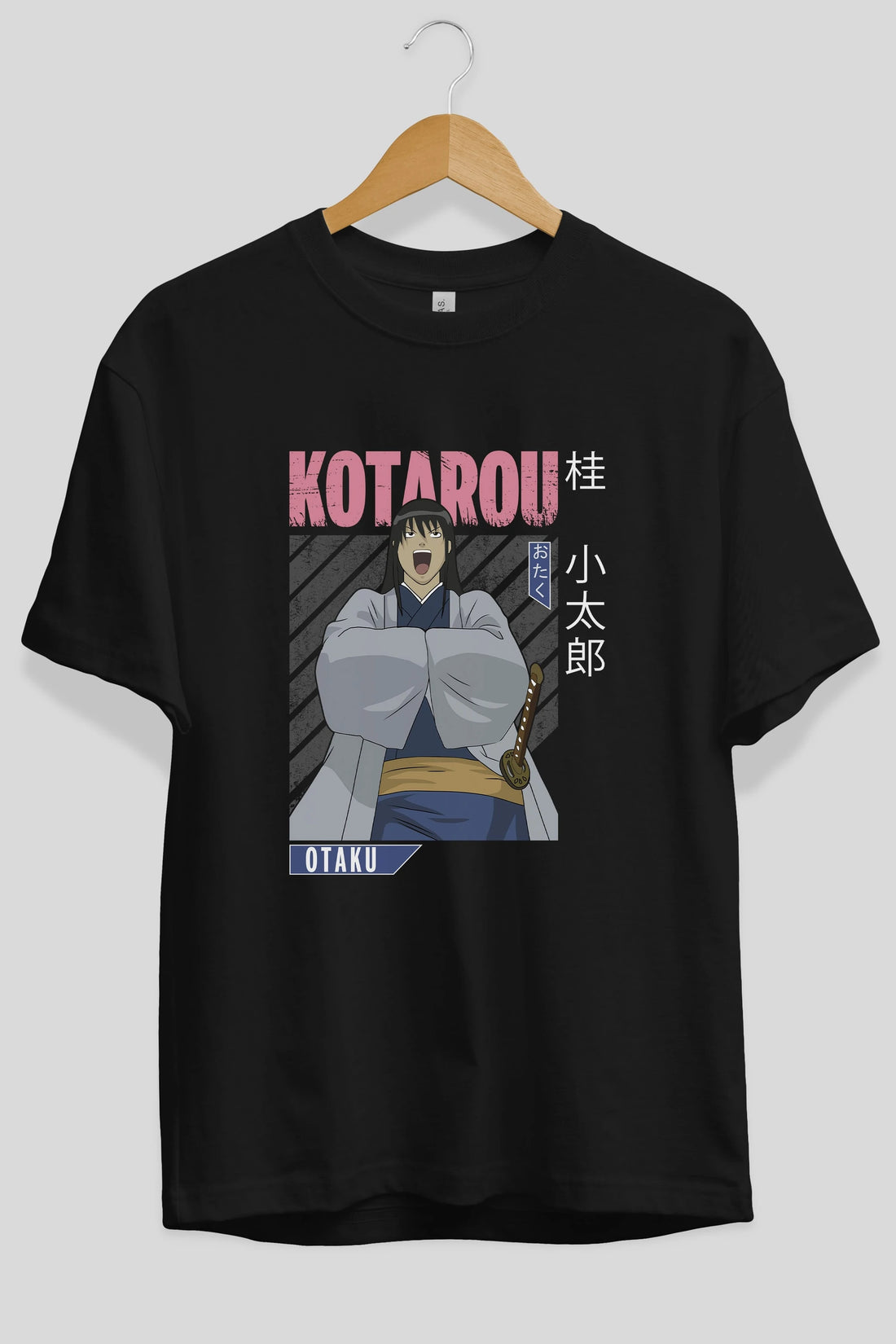 Kotarou Katsura GINTAMA 1 Anime Ön Baskılı Oversize t-shirt %100 pamuk Erkek Kadın Unisex