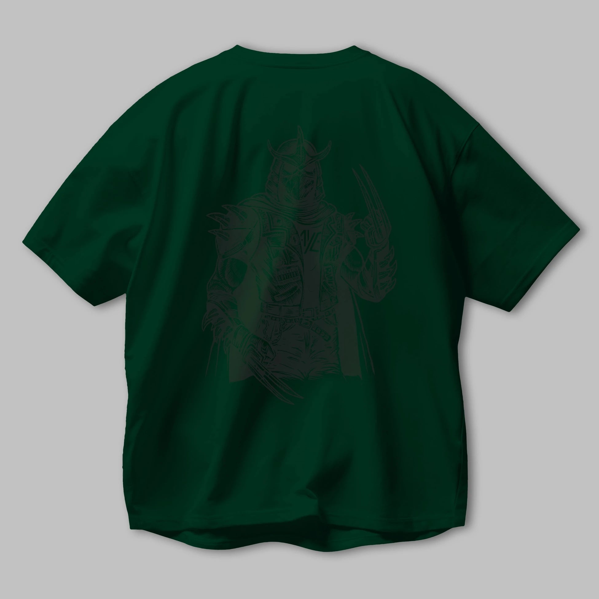 Shredder Punk Arka Baskılı Oversize t-shirt Erkek Kadın Unisex %100 Pamuk