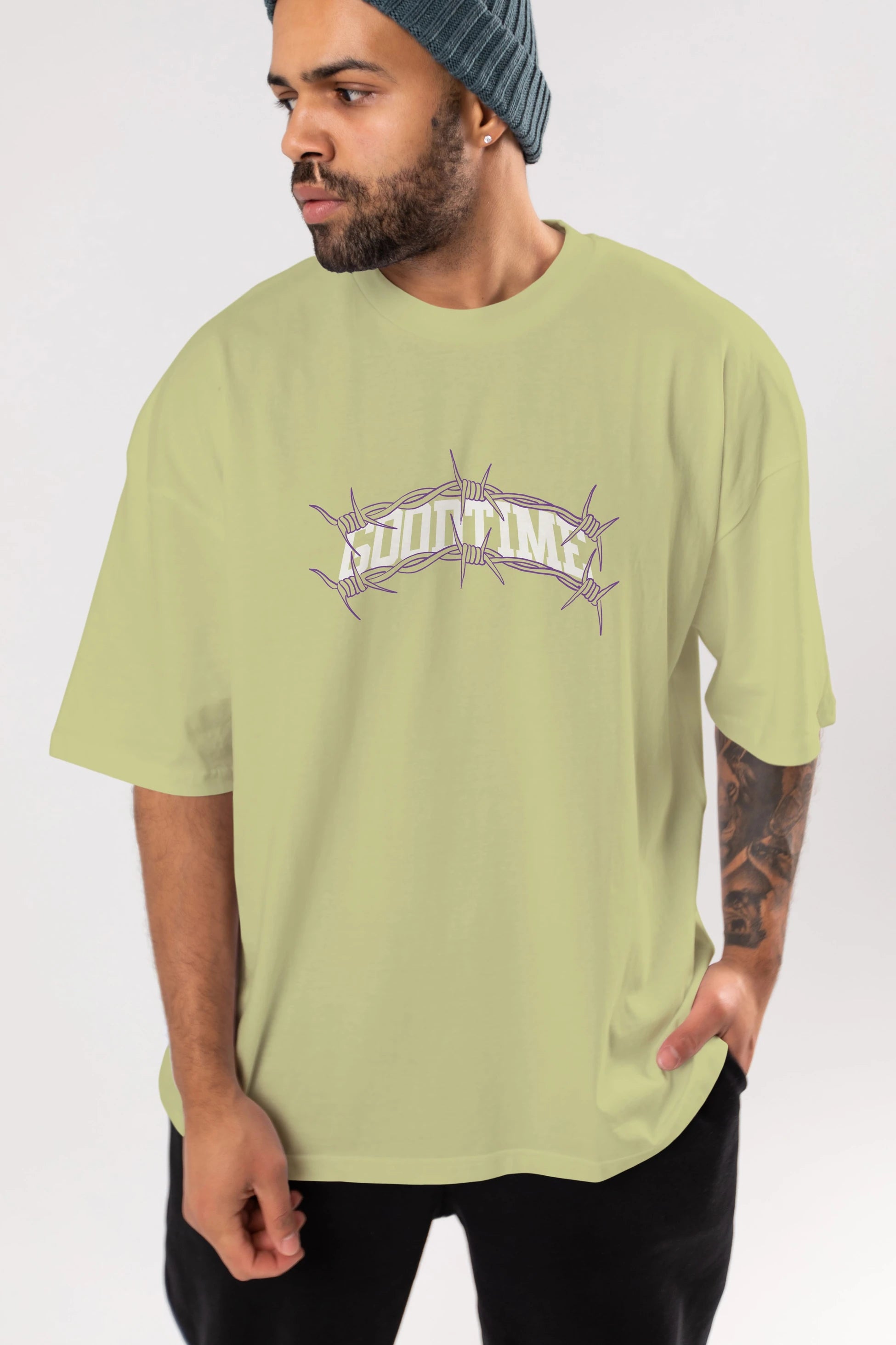 Good Time Ön Baskılı Oversize t-shirt Erkek Kadın Unisex