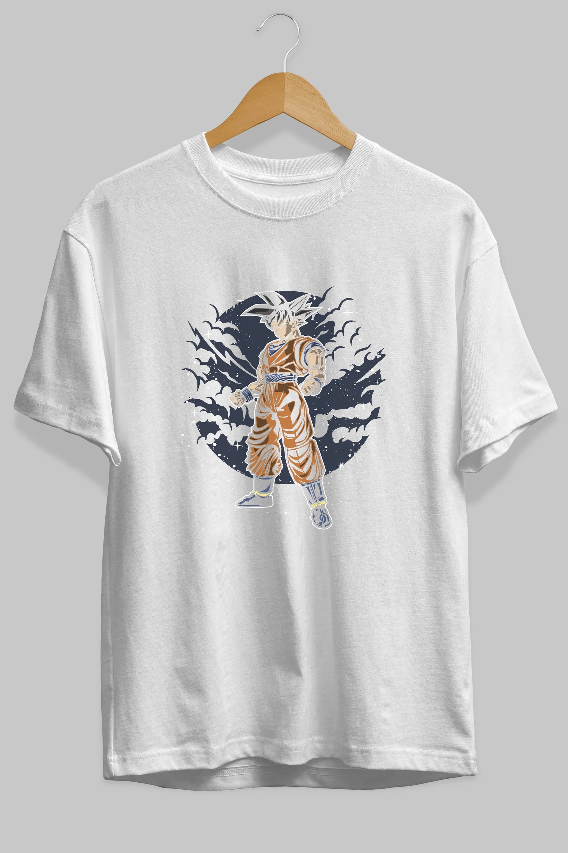 GOKU Ön Baskılı Oversize t-shirt Erkek Kadın Unisex %100 Pamuk tişort