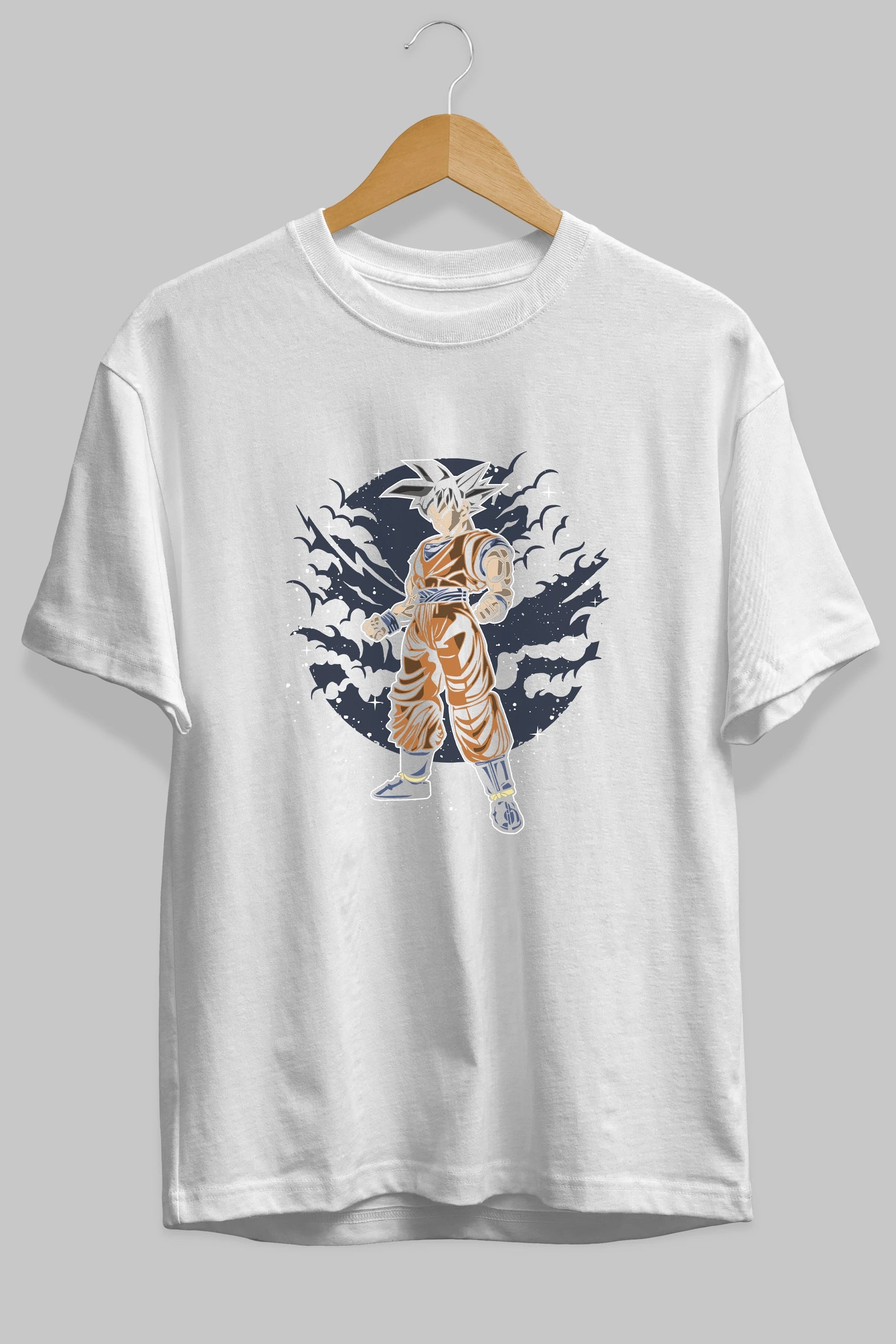 GOKU Ön Baskılı Oversize t-shirt Erkek Kadın Unisex %100 Pamuk tişort