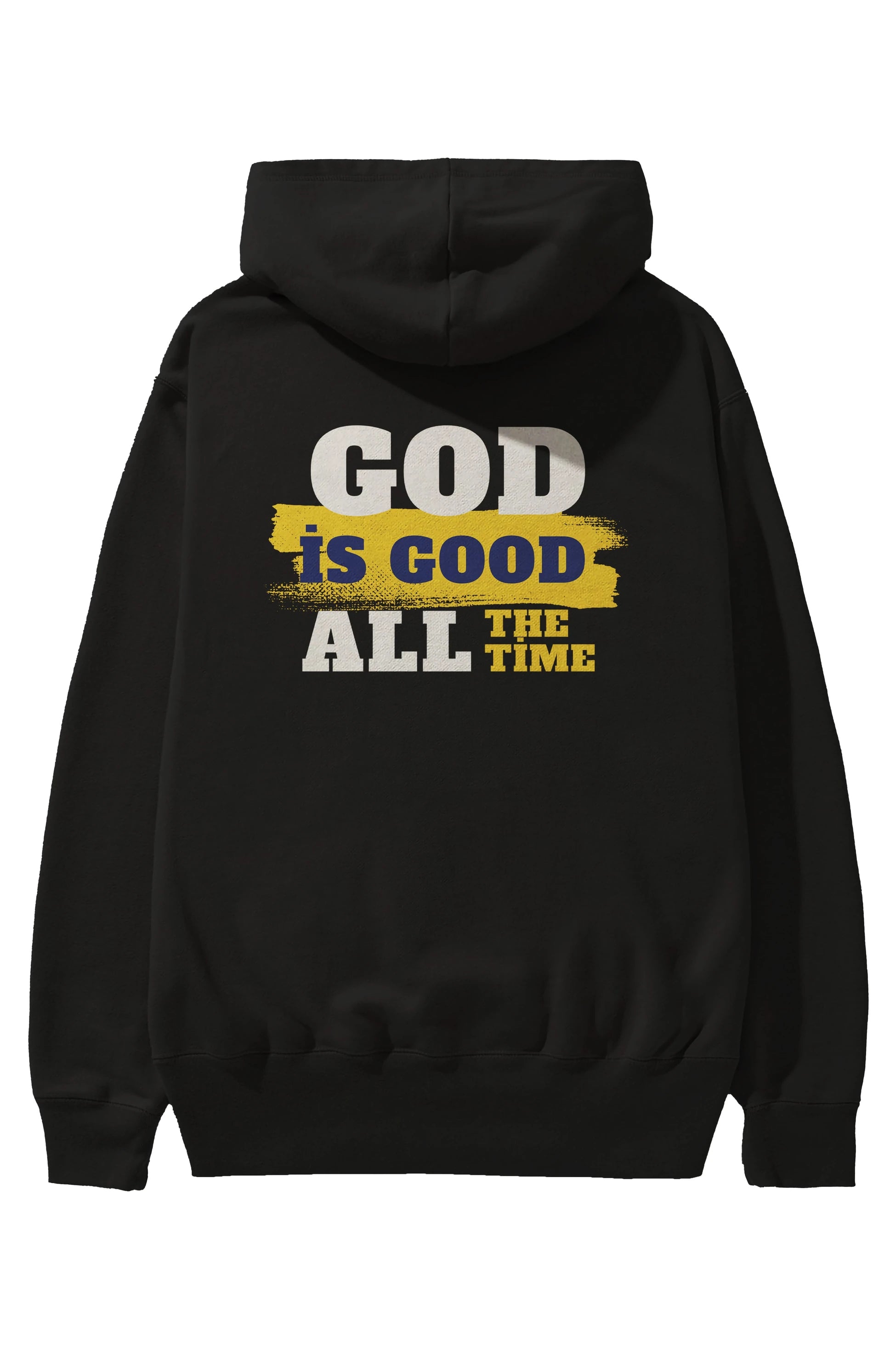 God is Good Yazılı Arka Baskılı Oversize Hoodie Kapüşonlu Sweatshirt Erkek Kadın Unisex