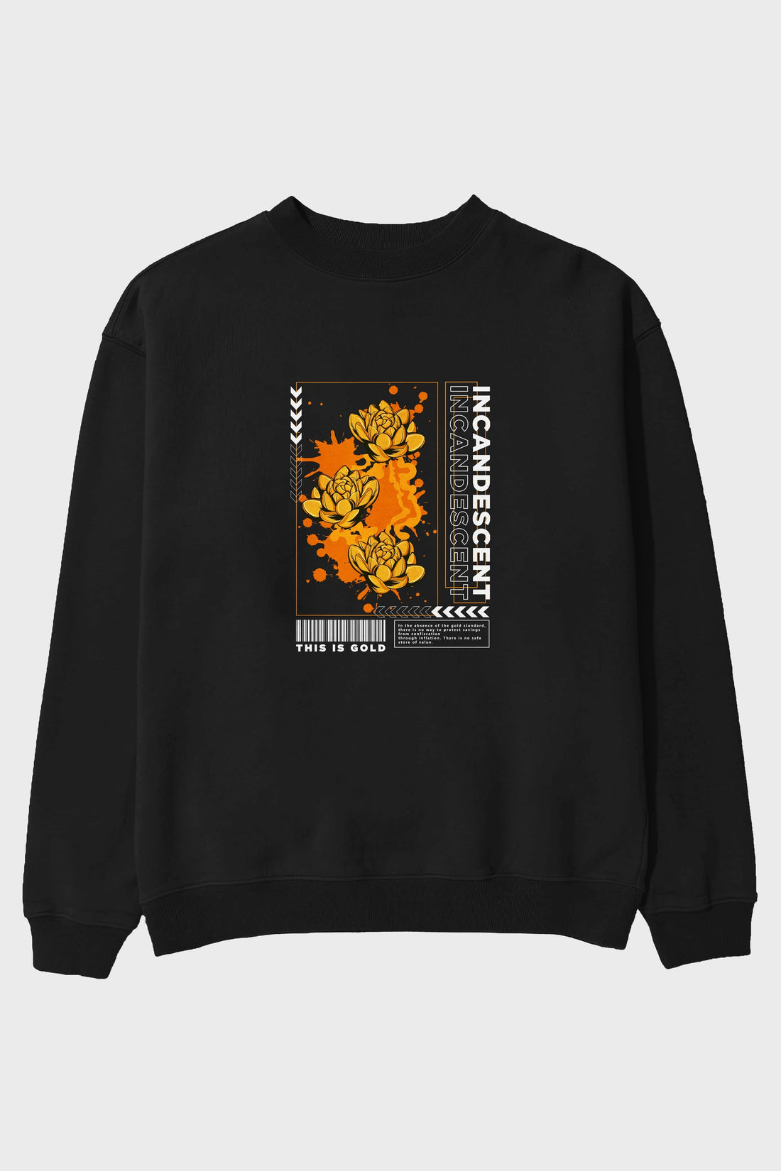 Incandescent Ön Baskılı Oversize Sweatshirt Erkek Kadın Unisex