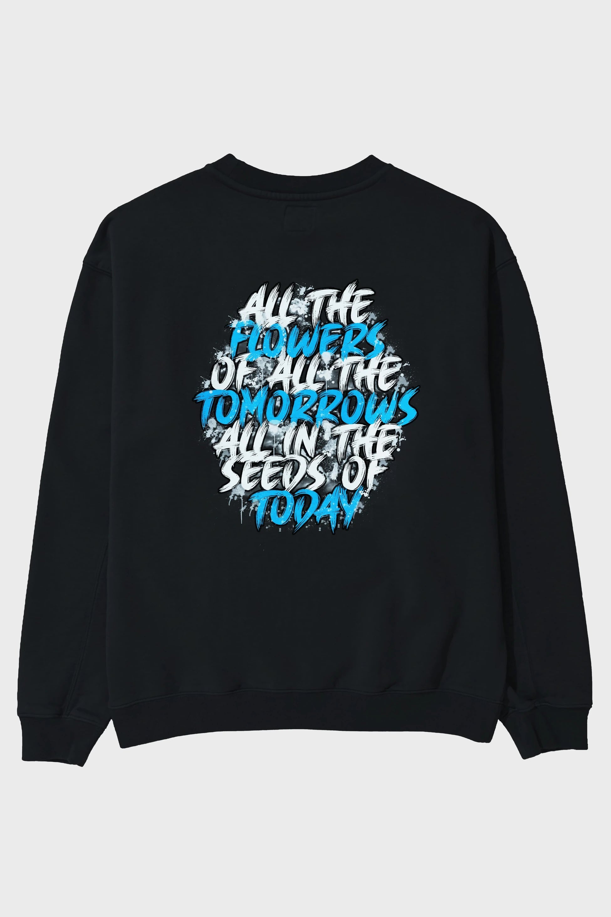 All The Flowers Of All The Tomorrows Arka Baskılı Oversize Sweatshirt Erkek Kadın Unisex