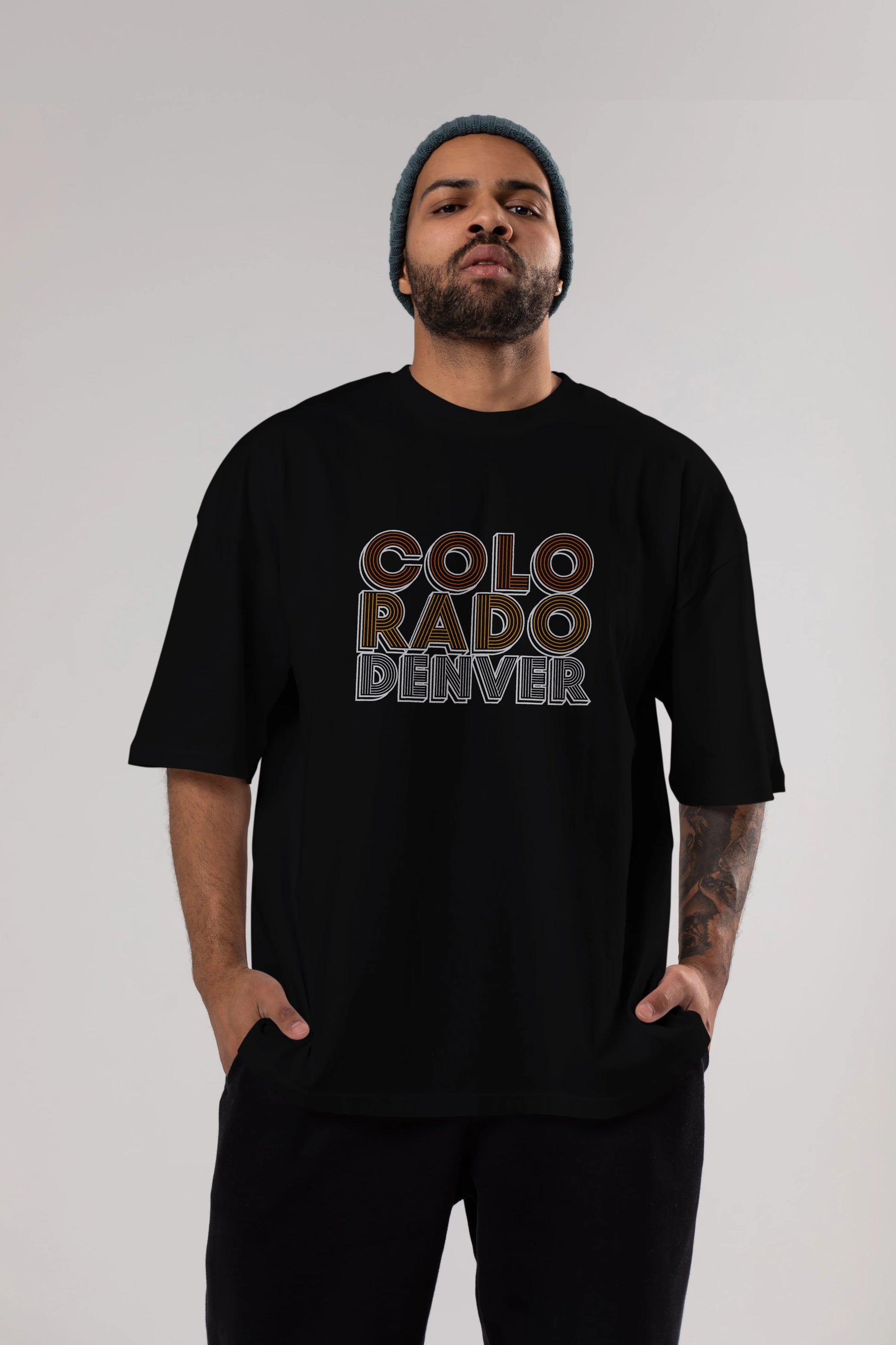 Colorado Denver Ön Baskılı Oversize t-shirt Erkek Kadın Unisex