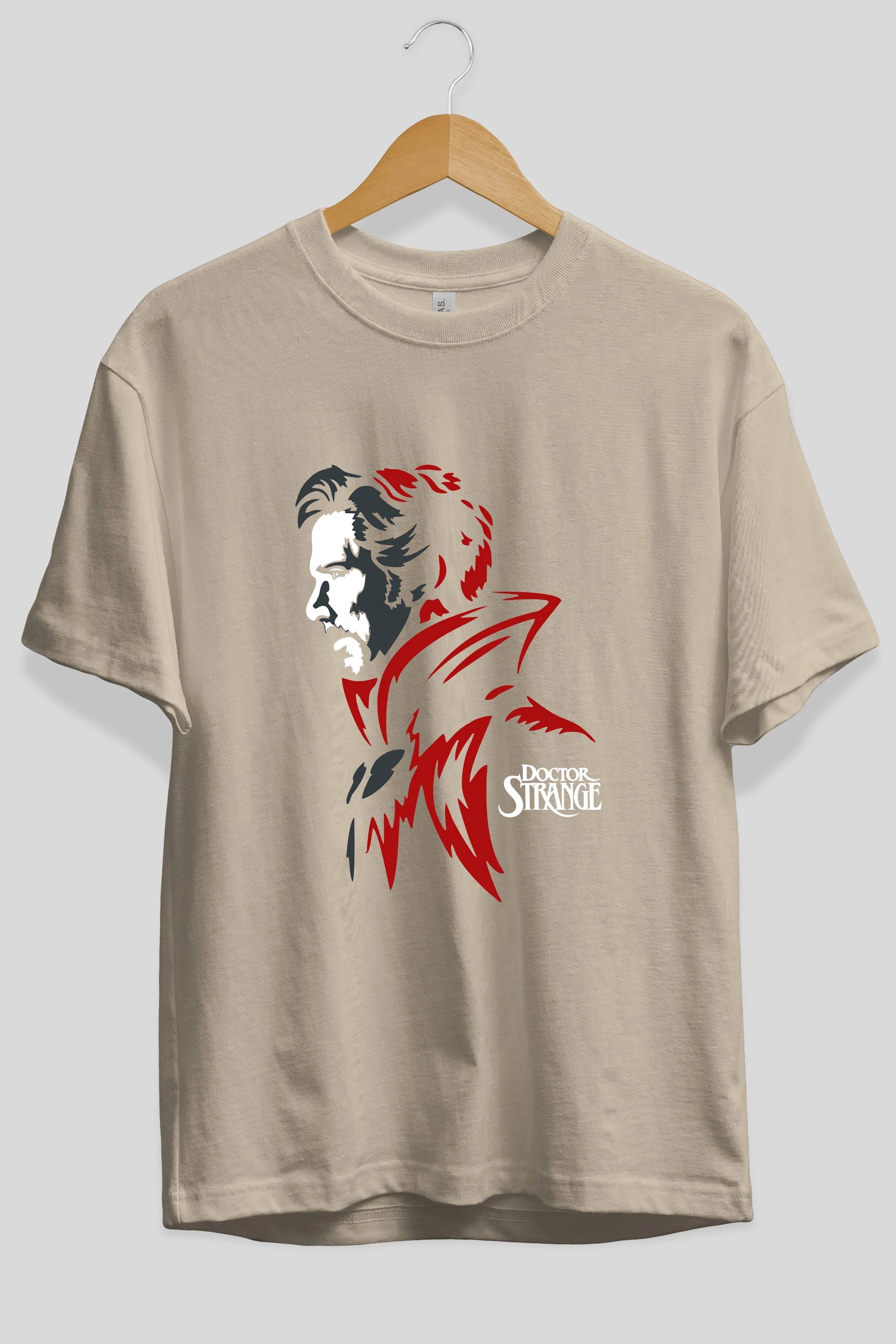 Doctor Strange (2) Ön Baskılı Oversize t-shirt Erkek Kadın Unisex %100 Pamuk Bisiklet Yaka tişort