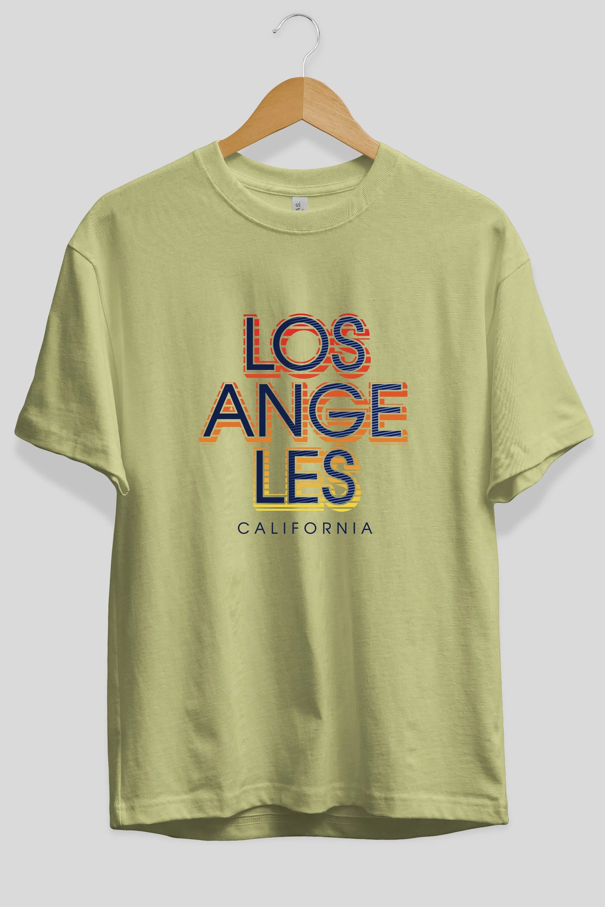 Los Angeles California Ön Baskılı Oversize t-shirt Erkek Kadın Unisex