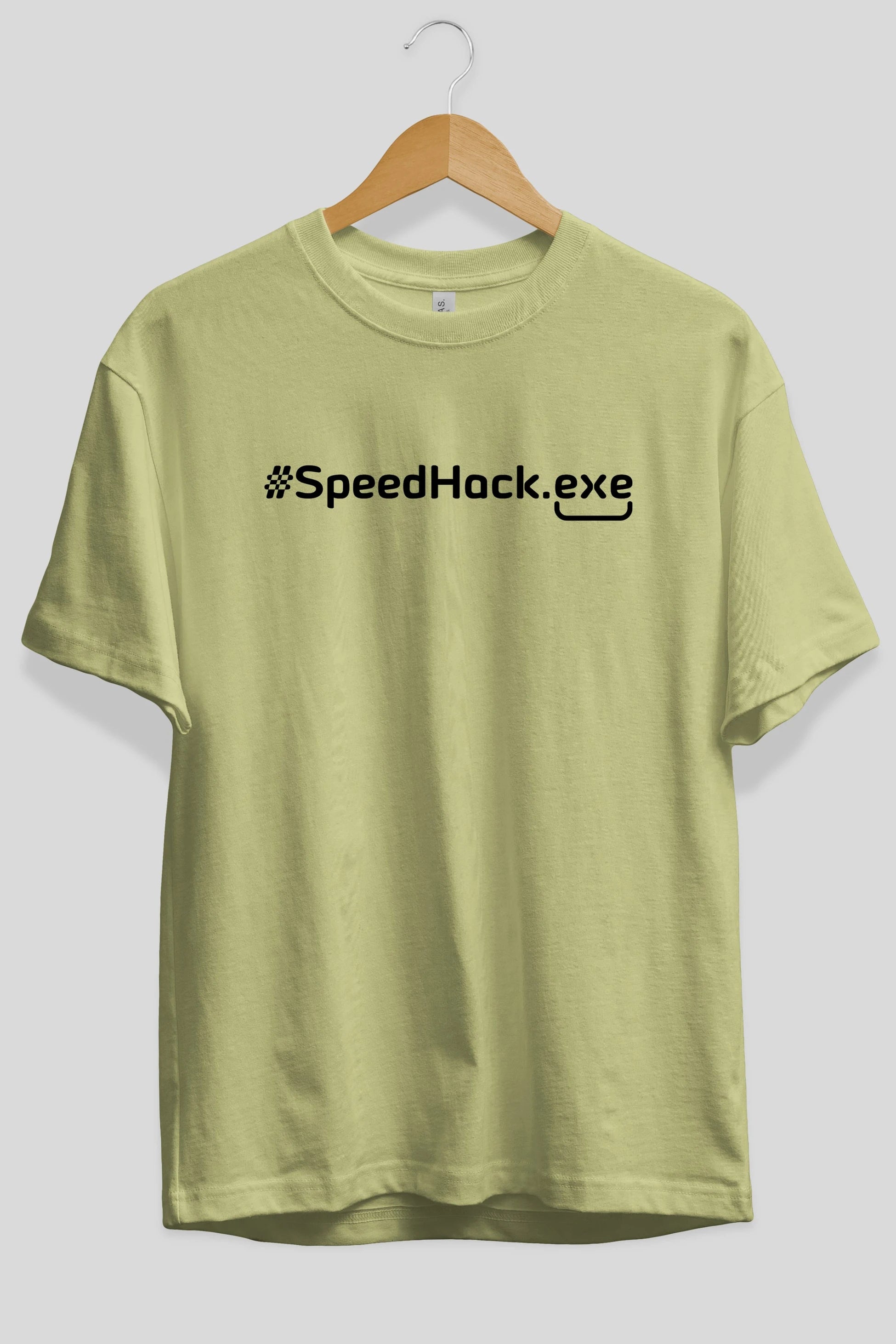 Speedhackexe Ön Baskılı Oversize t-shirt %100 pamuk Erkek Kadın Unisex