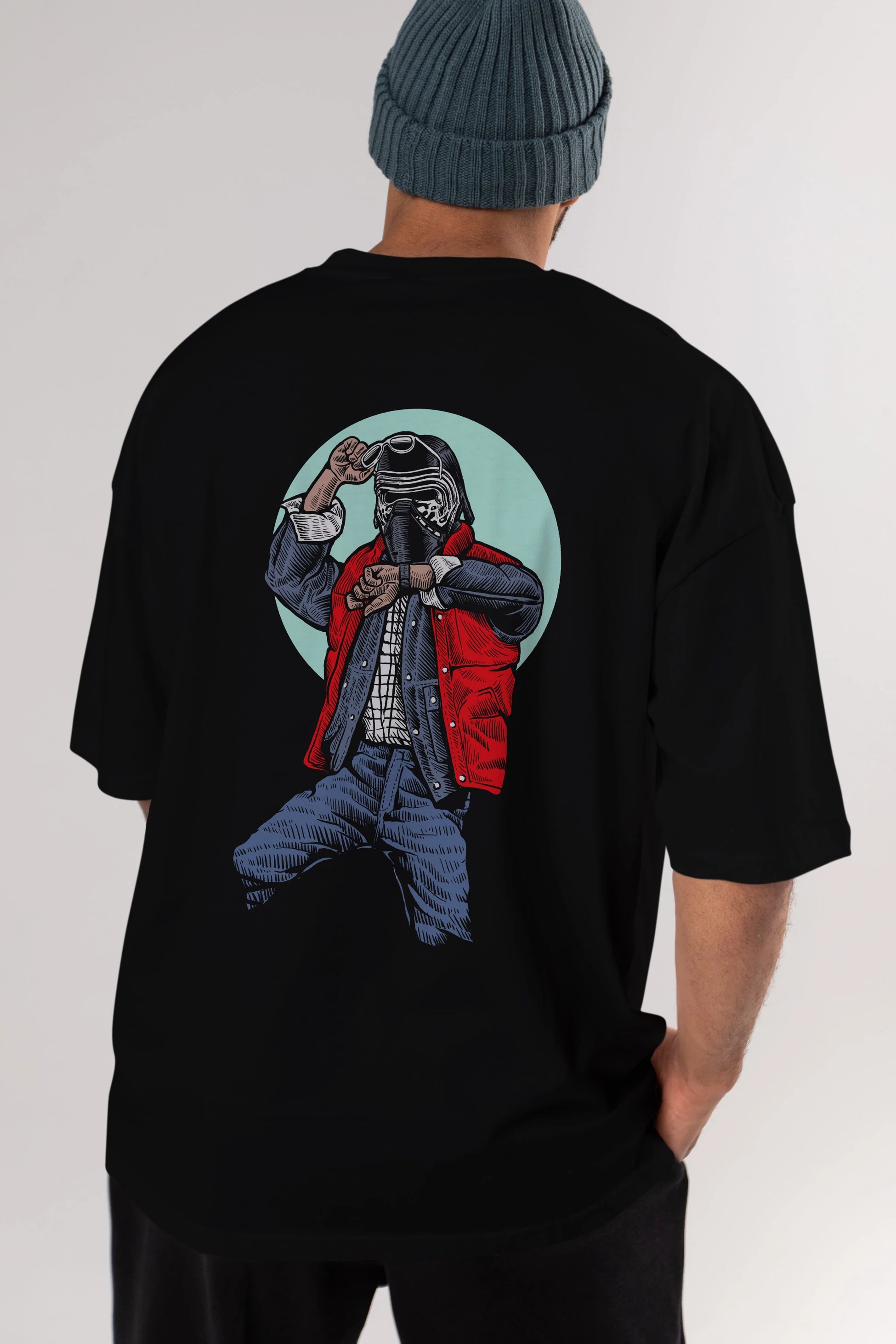 Kylo Mcfly Arka Baskılı Oversize t-shirt Erkek Kadın Unisex %100 Pamuk
