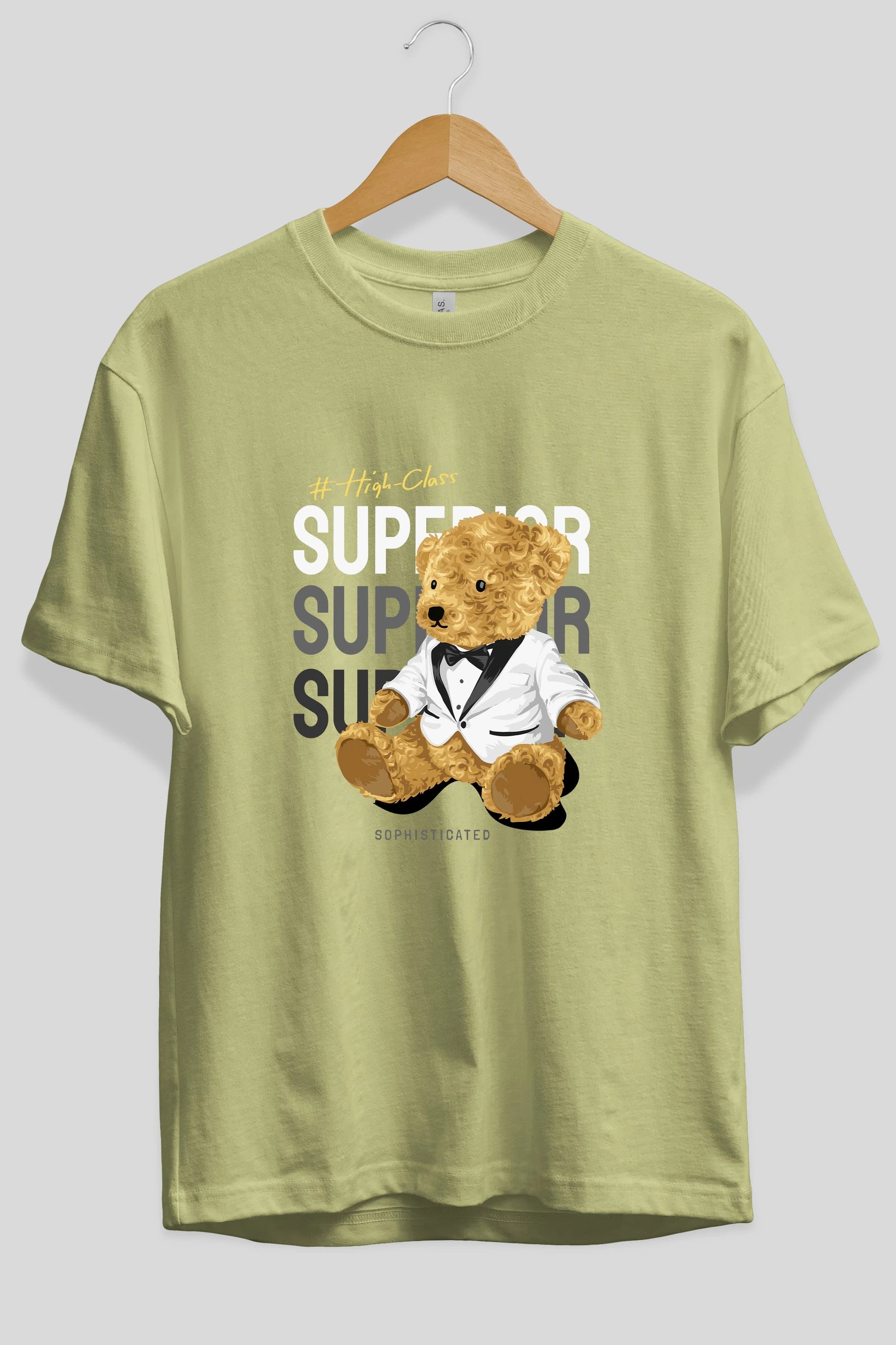 Teddy Bear Superior Ön Baskılı Oversize t-shirt Erkek Kadın Unisex %100 Pamuk