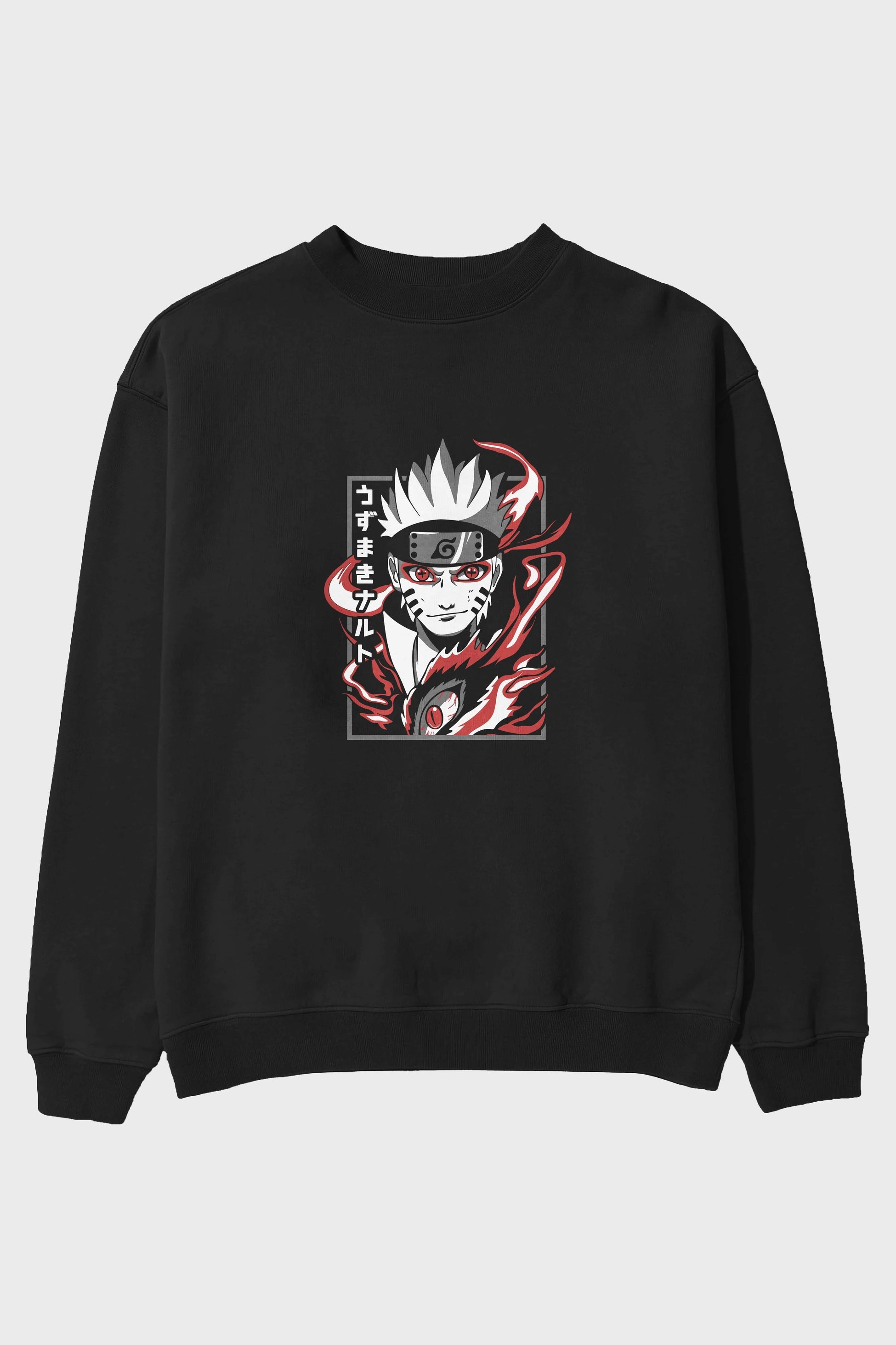 NarutoMod Anime Ön Baskılı Oversize Sweatshirt Erkek Kadın Unisex
