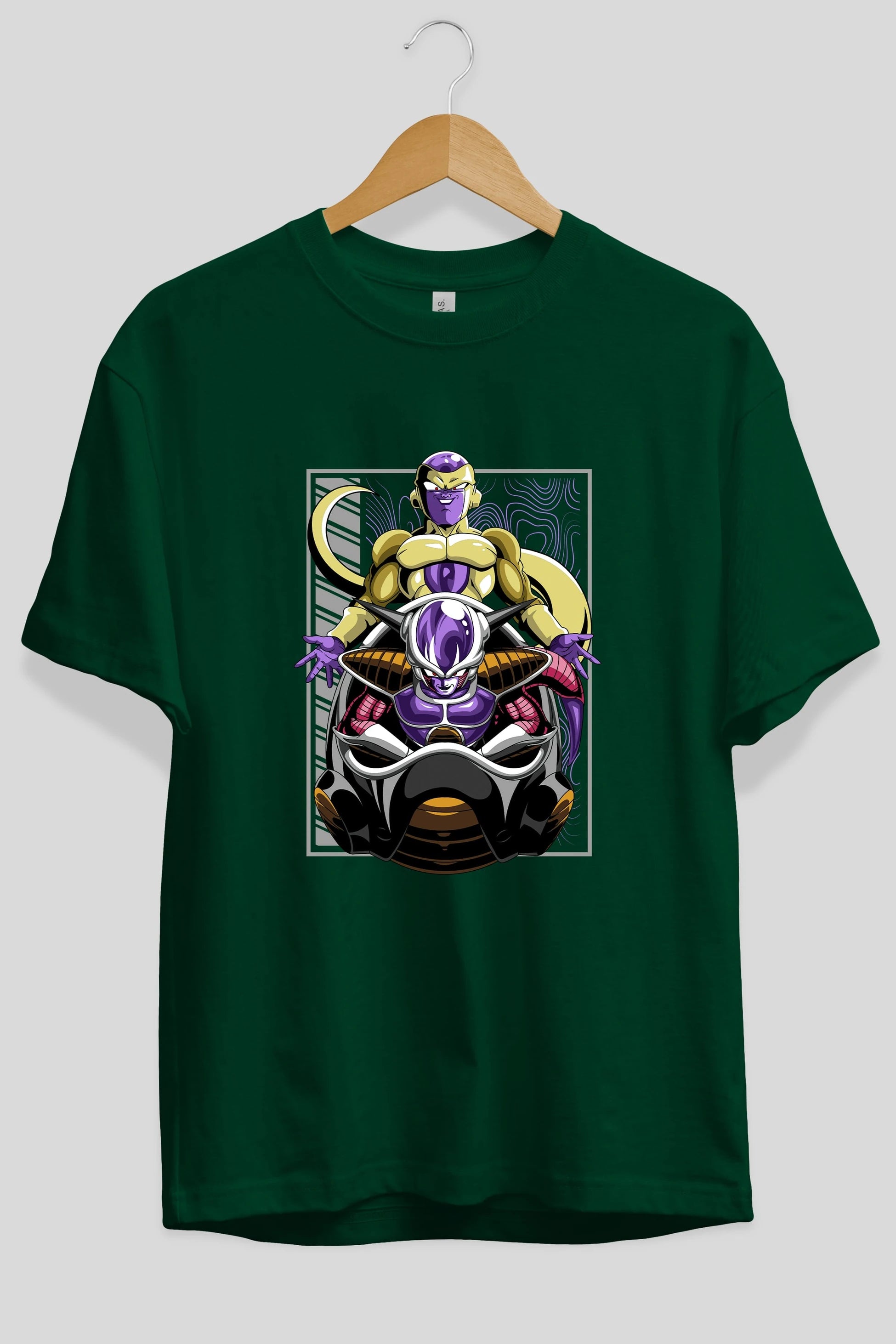 DragonBall Freezer Anime Ön Baskılı Oversize t-shirt %100 pamuk Erkek Kadın Unisex