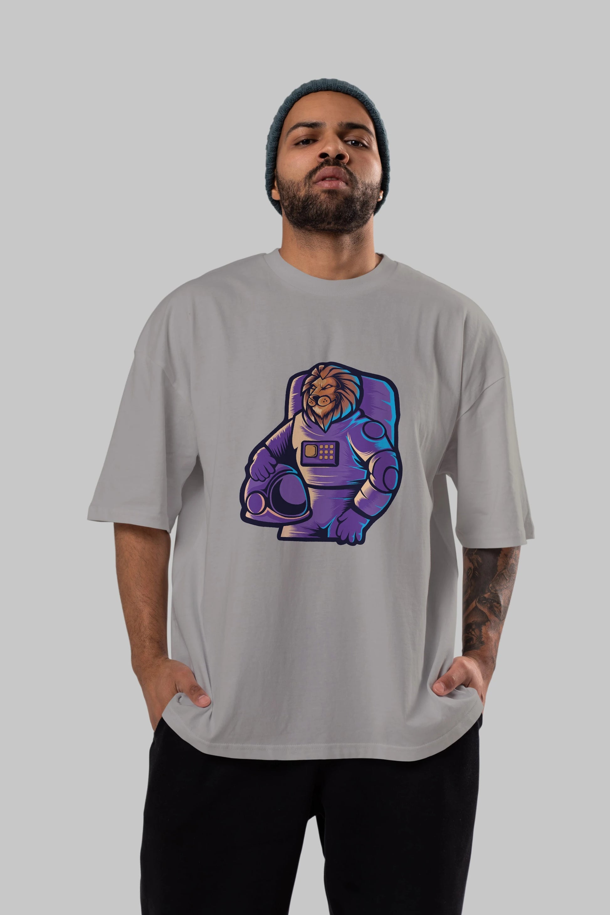 Astroking Ön Baskılı Oversize t-shirt Erkek Kadın Unisex