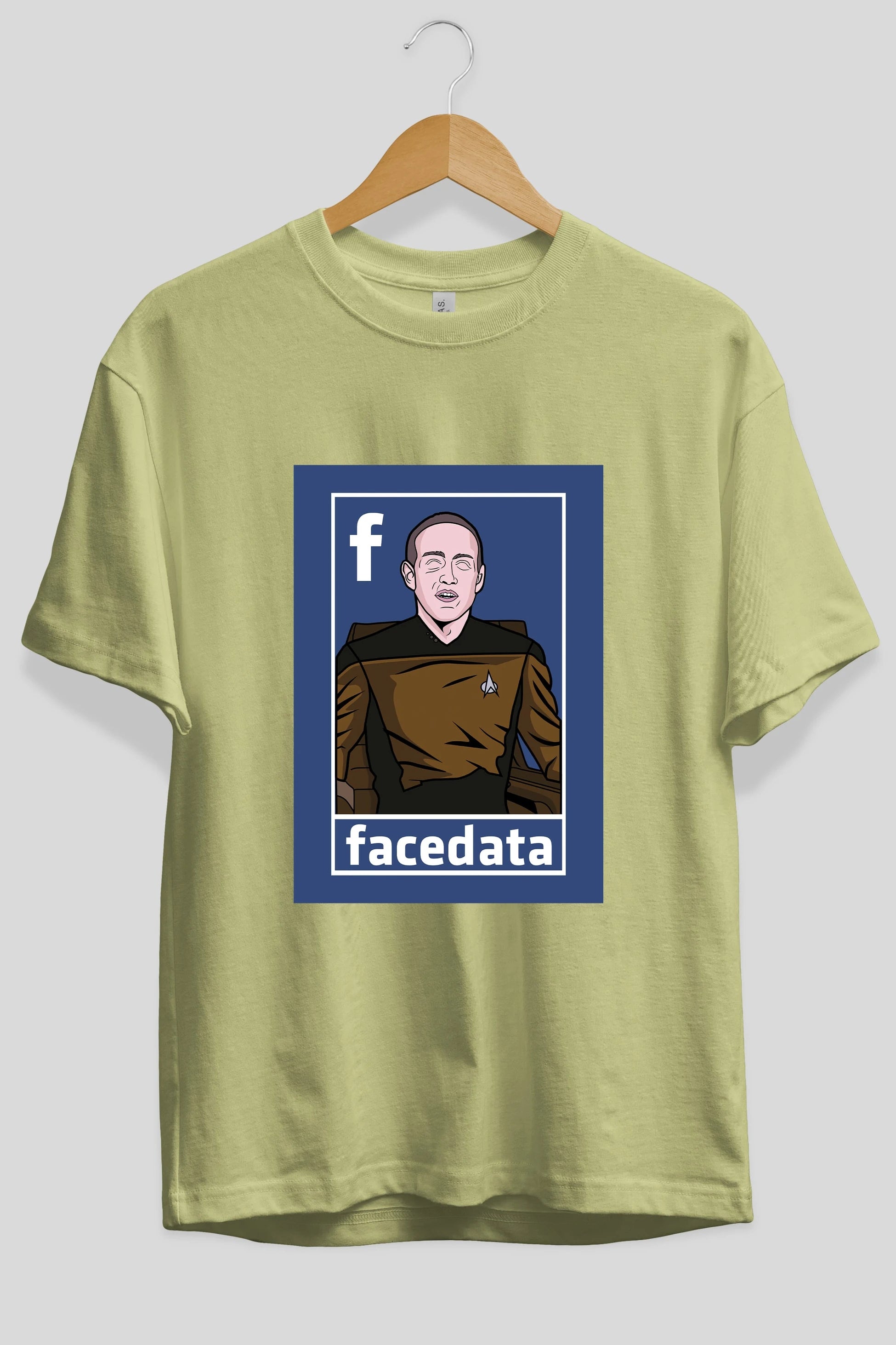 Zukerberg Data Ön Baskılı Oversize t-shirt Erkek Kadın Unisex %100 Pamuk tişort