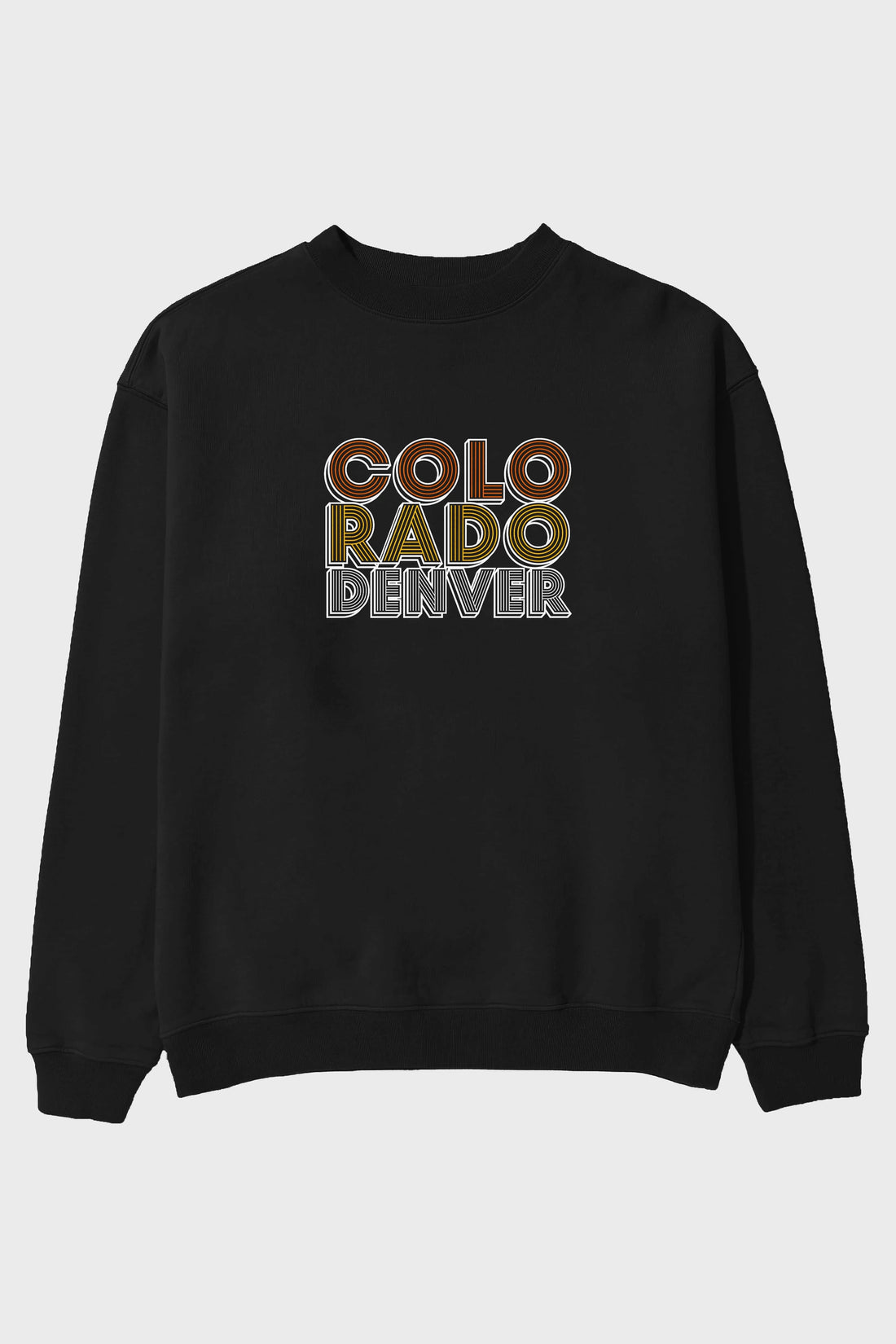 Colorado Denver Ön Baskılı Oversize Sweatshirt Erkek Kadın Unisex