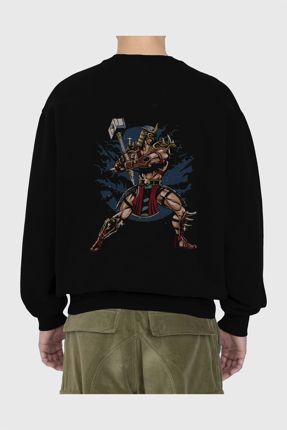 Emperor Arka Baskılı Oversize Sweatshirt Erkek Kadın Unisex