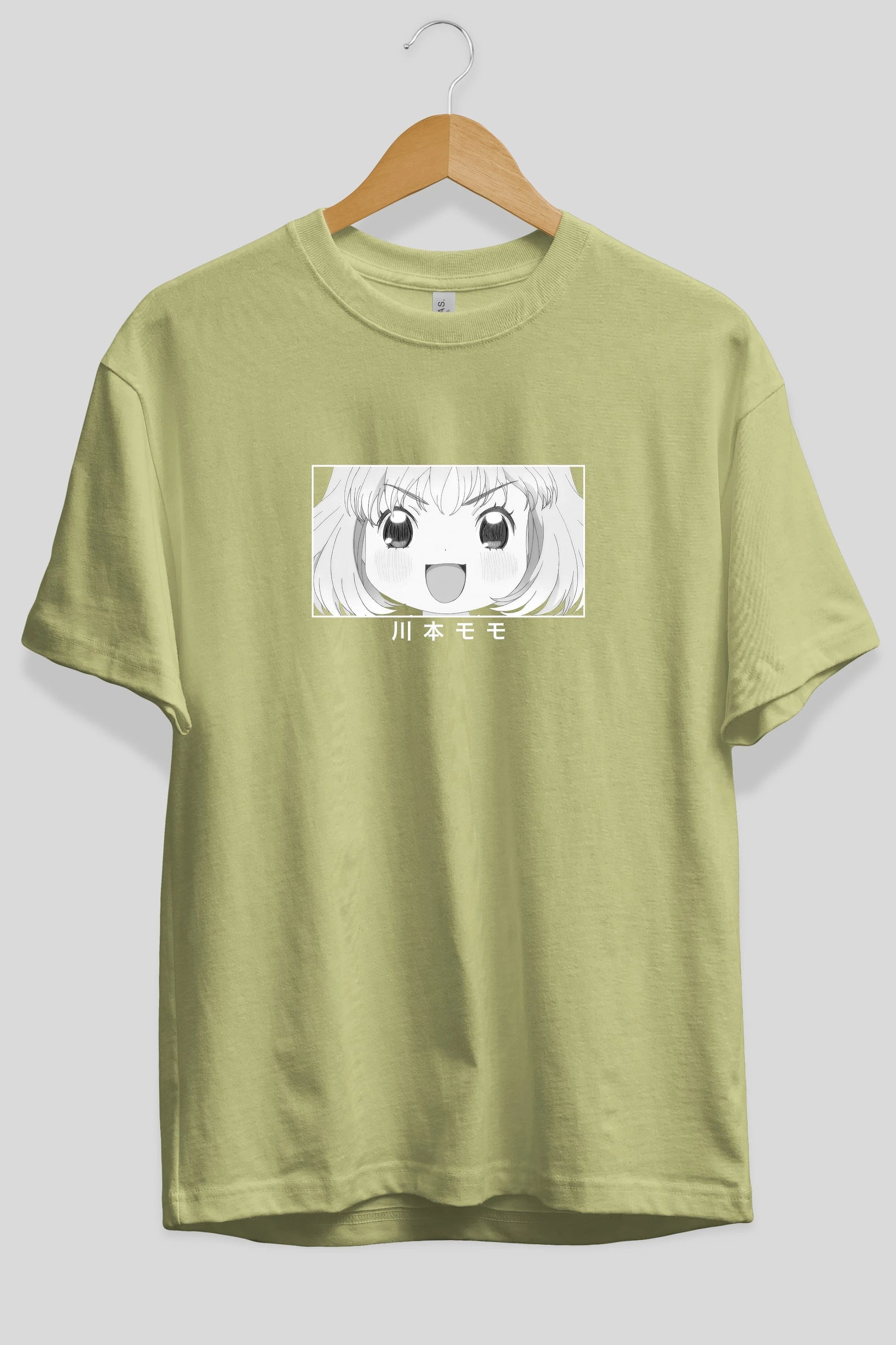 Momo Kawamoto 1 Anime Ön Baskılı Oversize t-shirt %100 pamuk Erkek Kadın Unisex